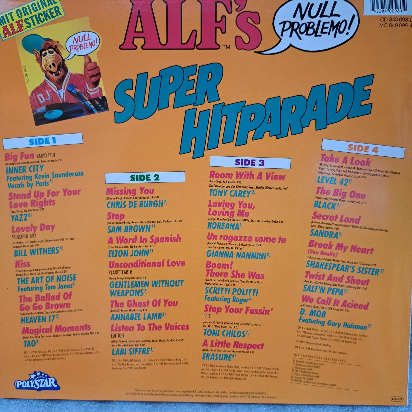 Camouflage - Blue System - Technotronic - The Cure - Fancy - Sade - Bross - Depeche Mode : Disc VINIL LP VG+ (box8:6) 4 compilatii muzica anilor 80 cele mai bune hituri toate duble 8 discuri hits on the air - ALF"s - Smash Hits - imagine 6