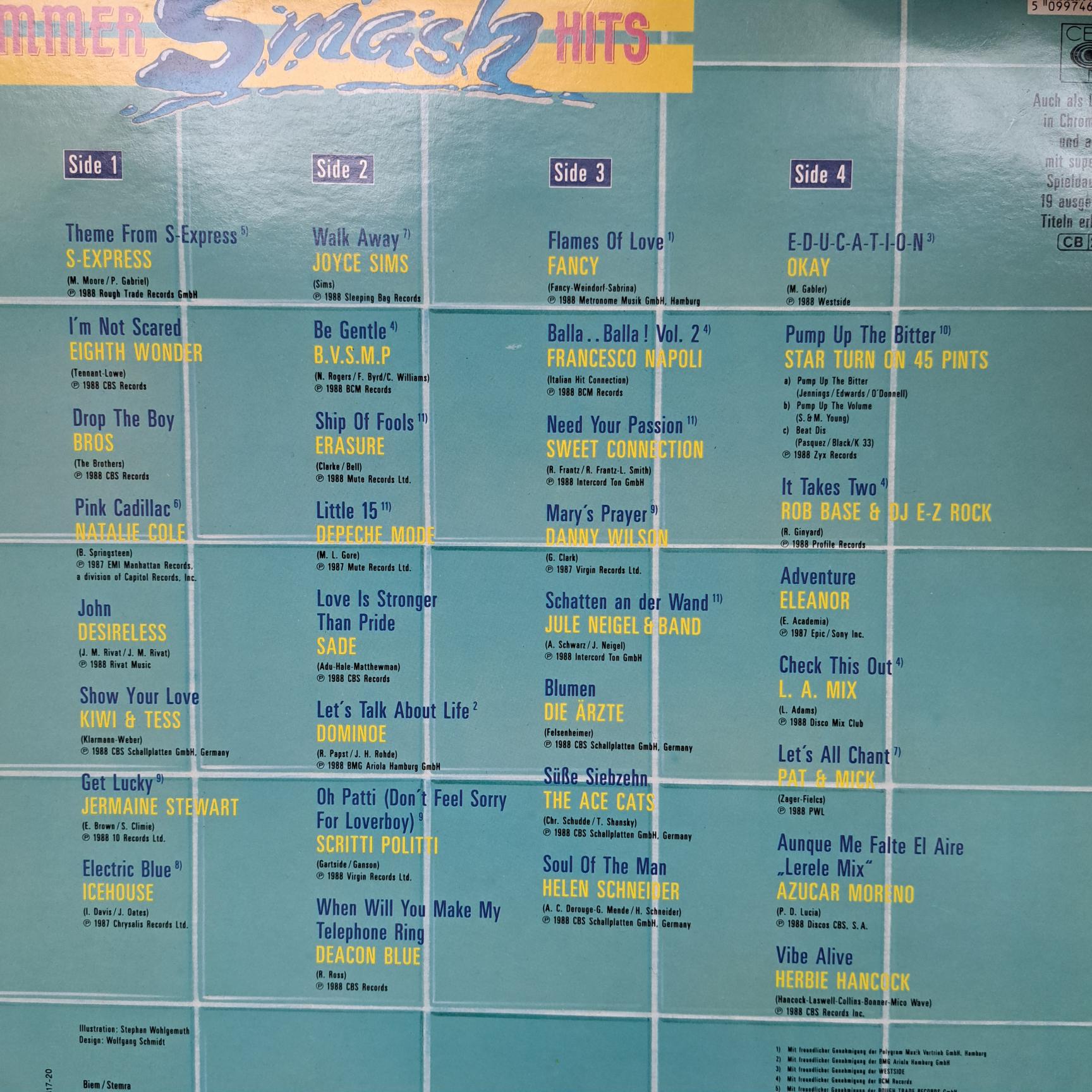Camouflage - Blue System - Technotronic - The Cure - Fancy - Sade - Bross - Depeche Mode : Disc VINIL LP VG+ (box8:6) 4 compilatii muzica anilor 80 cele mai bune hituri toate duble 8 discuri hits on the air - ALF"s - Smash Hits - imagine 3