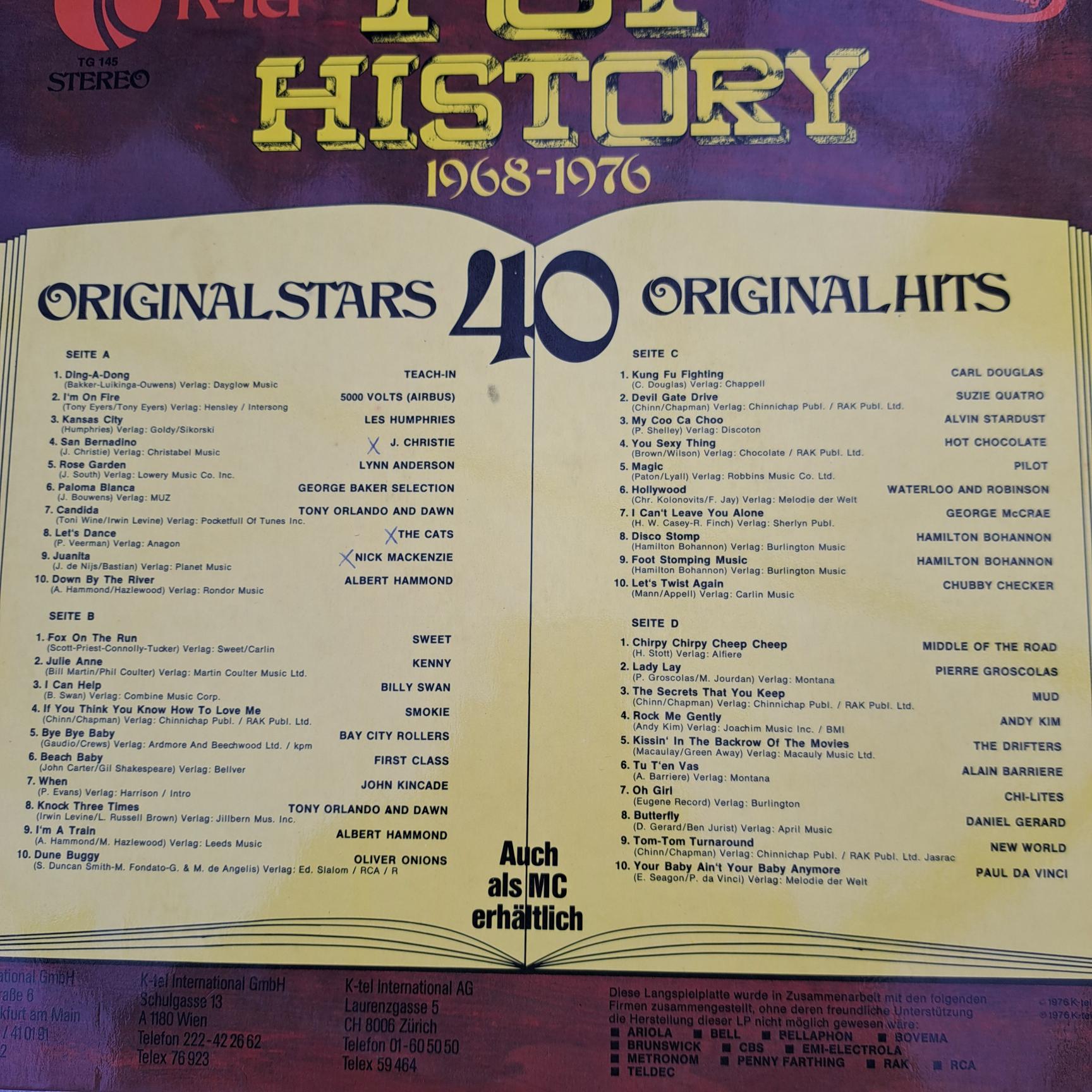 Cele mai bune melodi in 4 compilati Disc VINIL LP (DM21) Carl Douglas -The Cats - Middle Of The Road - Sweet - Teach In - Marmalade - Manfred Mann - Percy Sledge - Procol Harum - Edison Lighthouse - Lobo - Demis Roussos - Nazareth - Status Quo ... - imagine 4