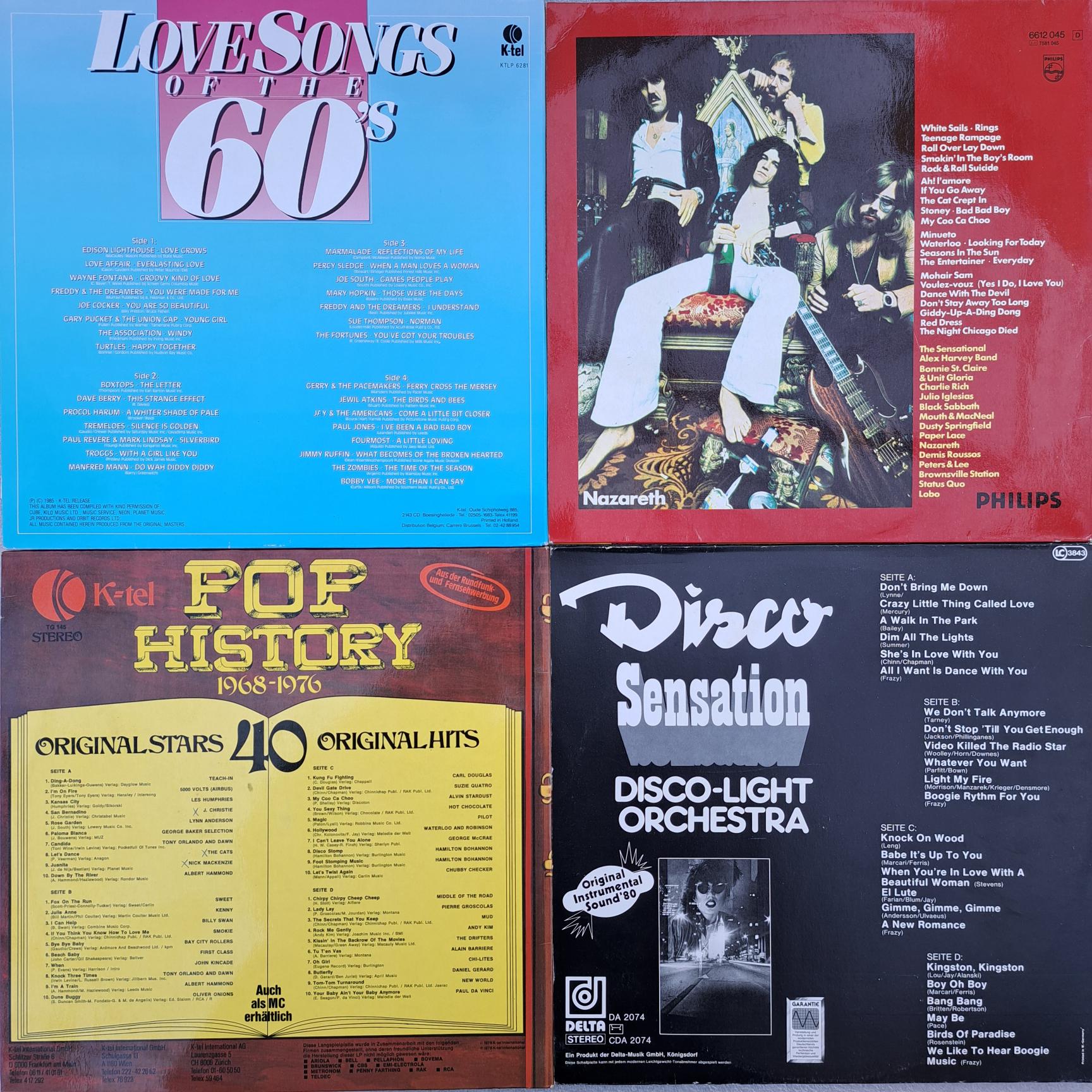 Cele mai bune melodi in 4 compilati Disc VINIL LP (DM21) Carl Douglas -The Cats - Middle Of The Road - Sweet - Teach In - Marmalade - Manfred Mann - Percy Sledge - Procol Harum - Edison Lighthouse - Lobo - Demis Roussos - Nazareth - Status Quo ... - imagine 2