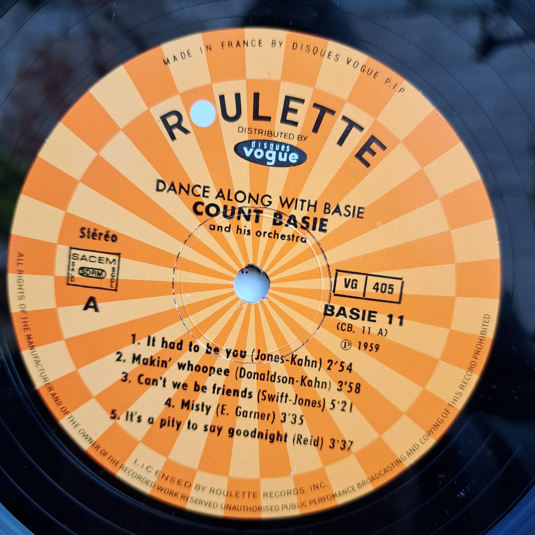 Count Basie And His Orchestra – Dance Along With Basie Disc VINIL LP VG+ (box6) - imagine 3