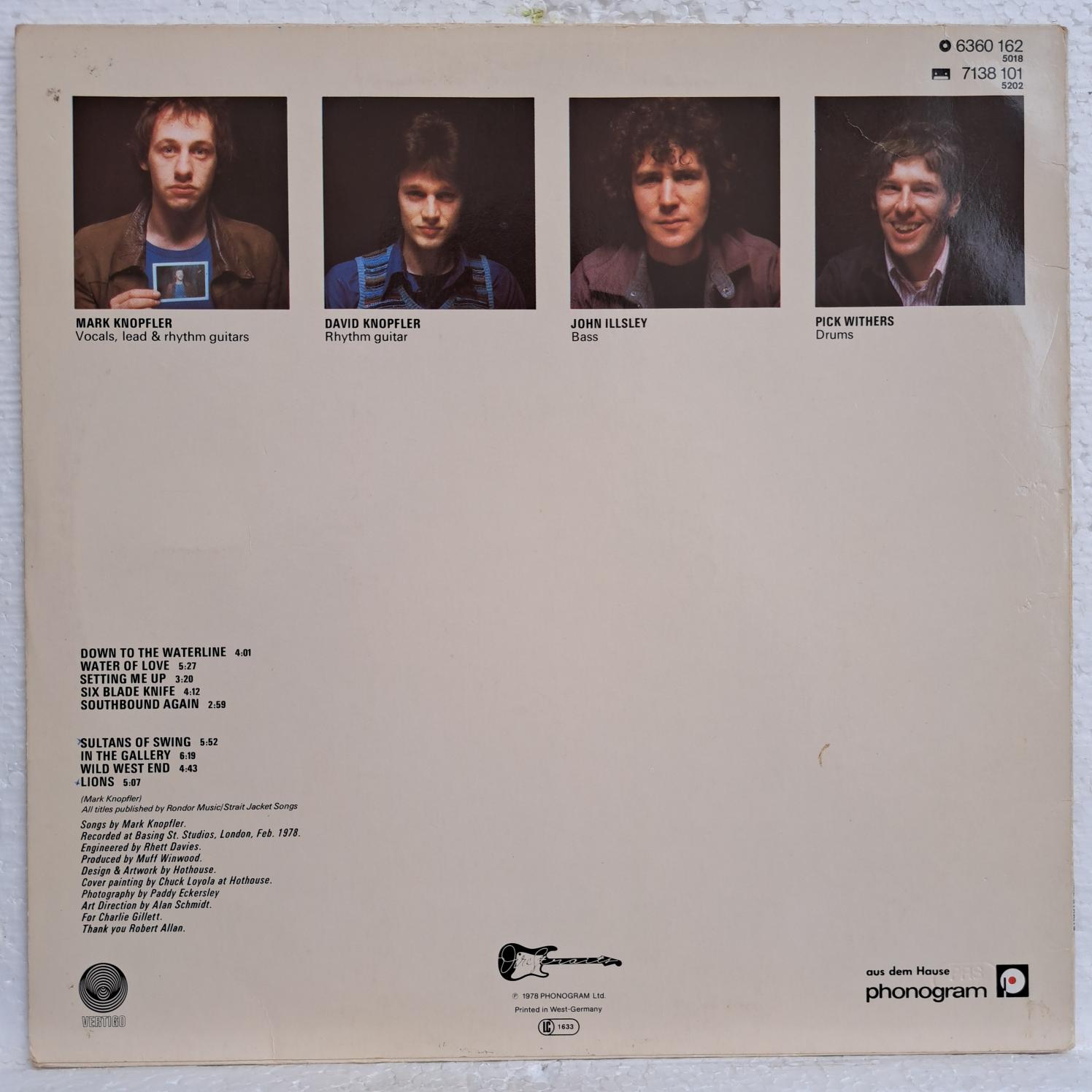 Dire Straits – Dire Straits SAME Disc VINIL LP VG VG+ (box5) - imagine 3