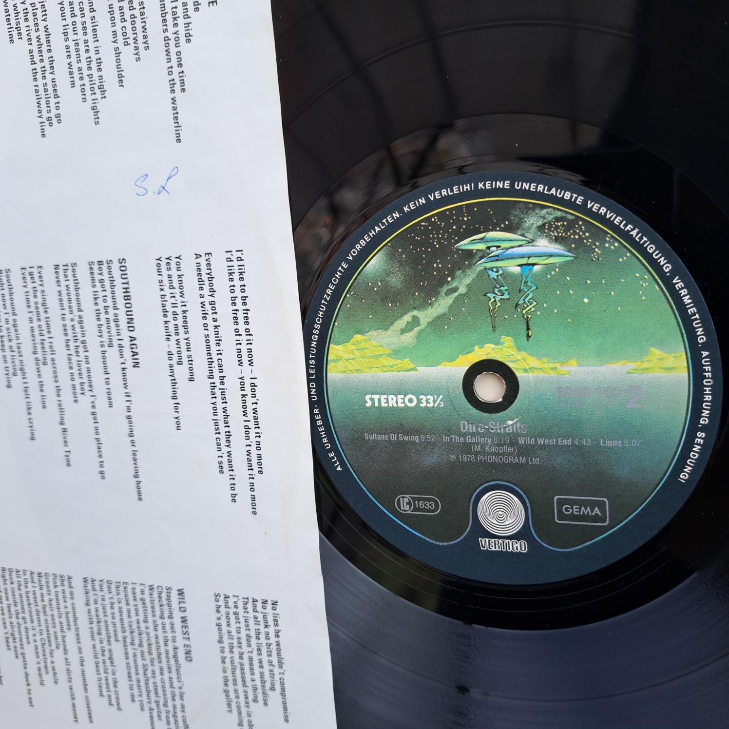 Dire Straits – Dire Straits SAME Disc VINIL LP VG VG+ (box5) - imagine 2