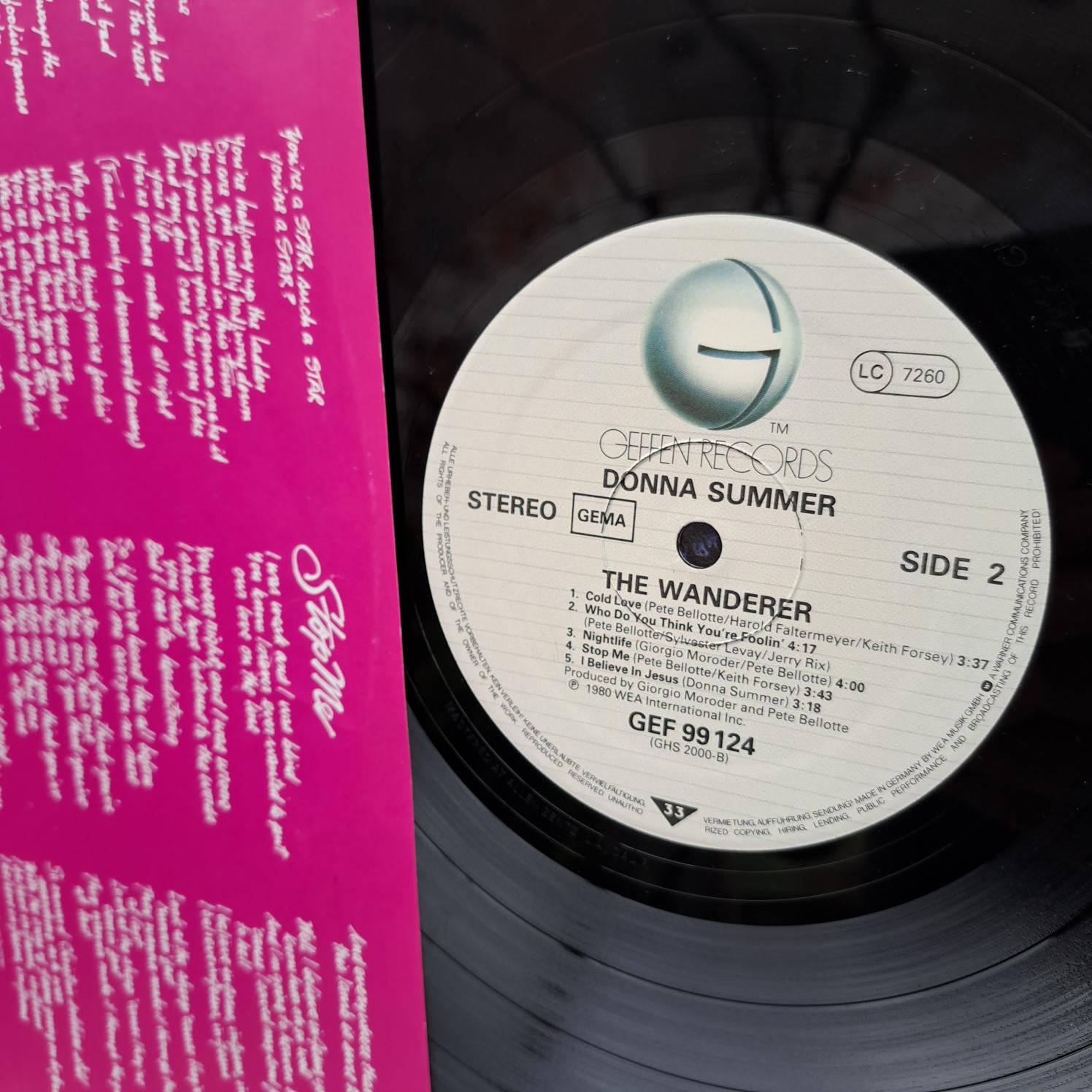 Donna Summer – The Wanderer Disc VINIL LP VG VG+ (box4) - imagine 3