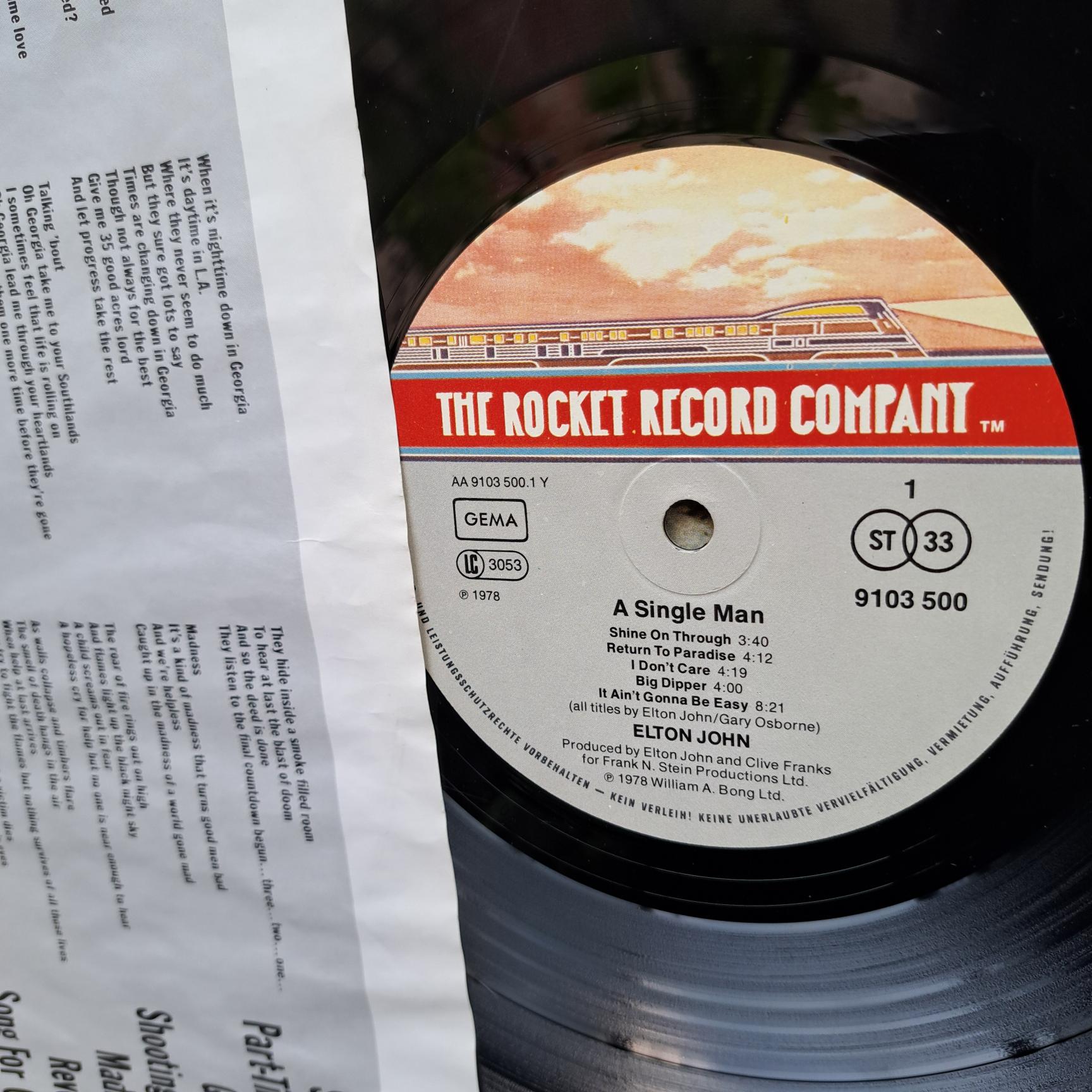 Elton John – A Single Man Disc VINIL LP VG+ (box8) - imagine 2