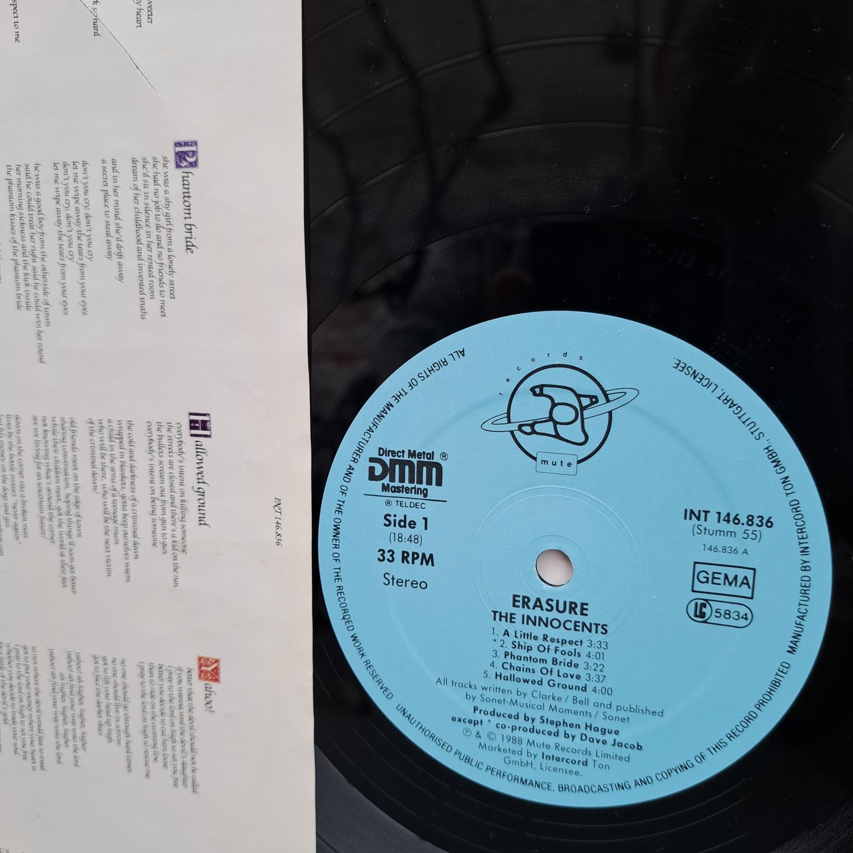 Erasure – The Innocents Disc VINIL LP VG VG+ (box4) - imagine 2