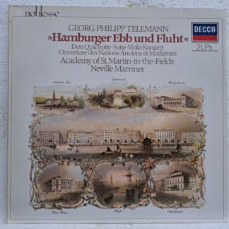 Georg Philipp Telemann - The Academy Of St. Martin-in-the-Fields, Sir Neville Marriner – Hamburger Ebb Und Fluht   Disc VINIL 2LP VG+ (box5)