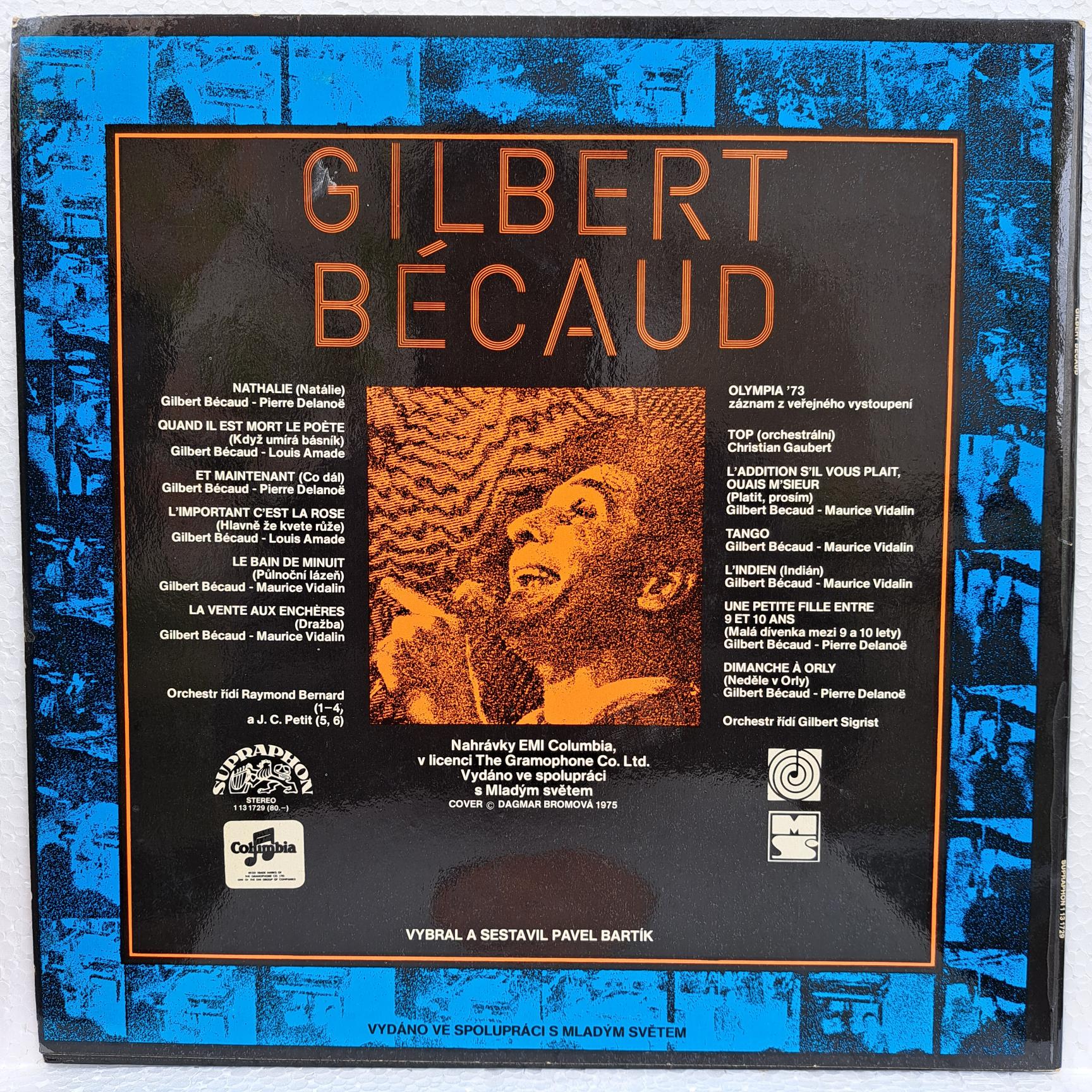 Gilbert Bécaud – Gilbert Bécaud Disc VINIL LP VG VG+ (box3) - imagine 2
