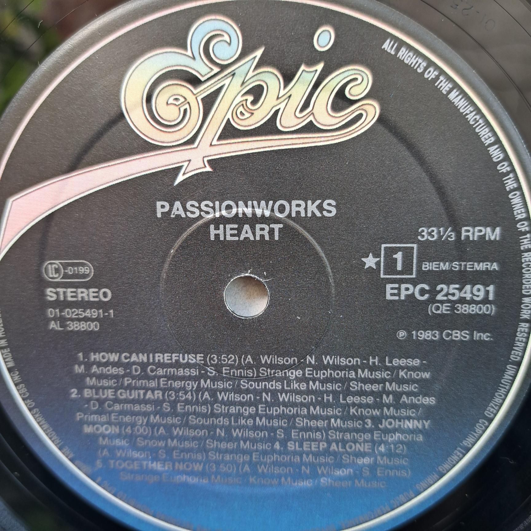 Heart – Passionworks Disc VINIL LP VG VG+ (box8) - imagine 2