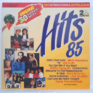 Hits 85 • Das Internationale Doppelalbum  Disc VINIL LP  VG VG- (REPOSTAT) Modern Talking, Sandra, Bad Boys Blue, OMD, Billy Idol, Radiorama, Boney M. , C.C. Catch, UB 40 Guest Vocals By Chrissie Hynde, Michael Cretu ...
