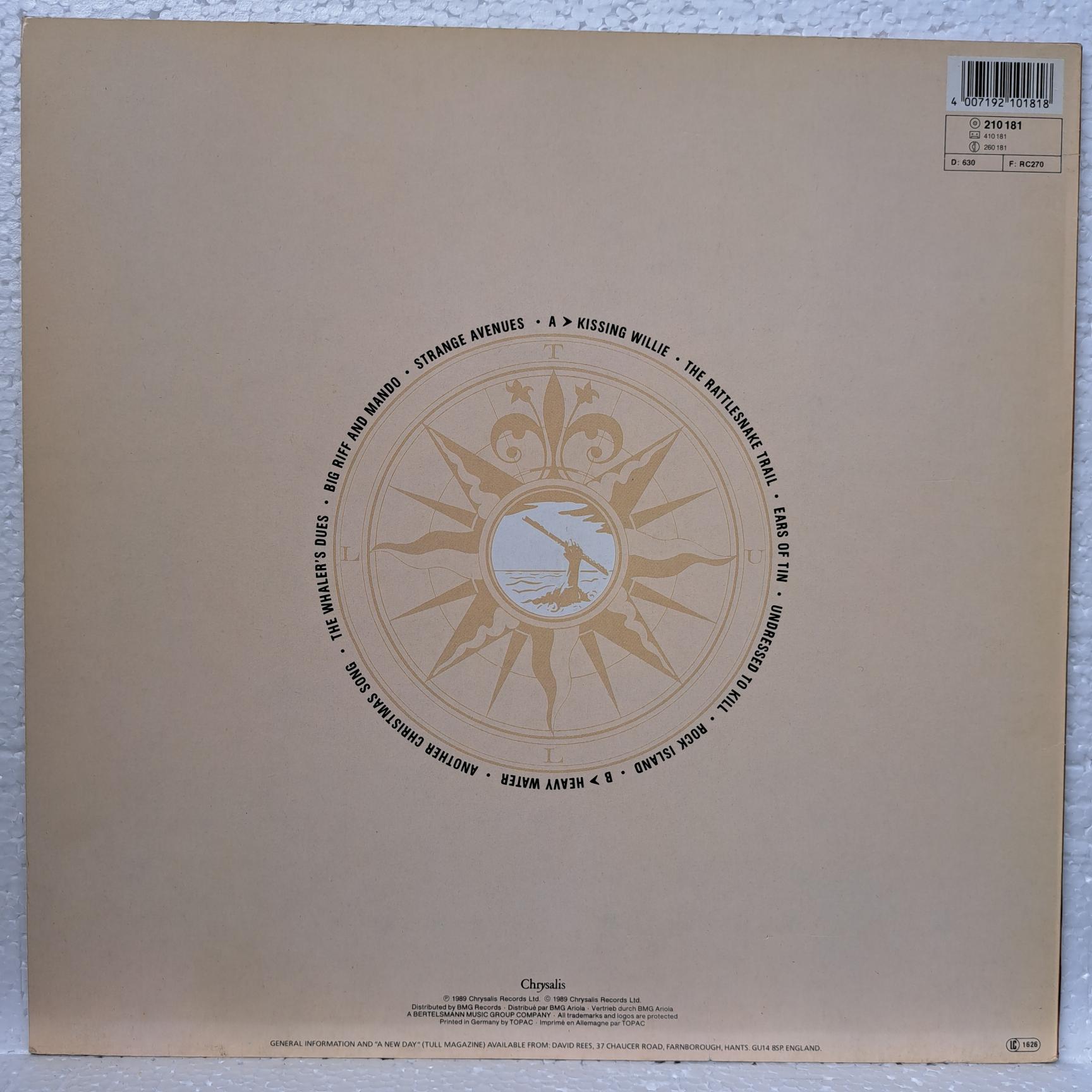 Jethro Tull – Rock Island Disc VINIL LP VG+ (box8) - imagine 3