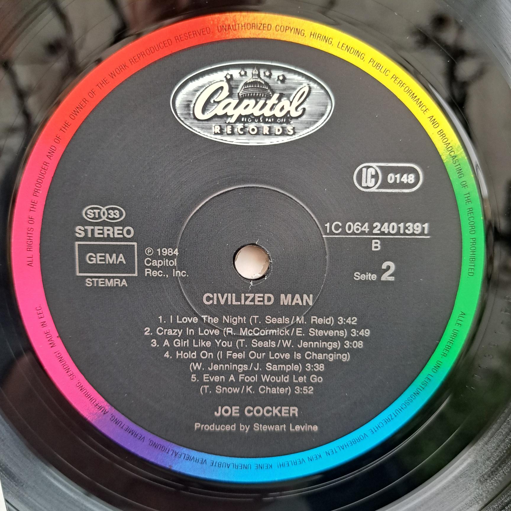 Joe Cocker – Civilized Man Disc VINIL LP VG+ (box5) - imagine 2