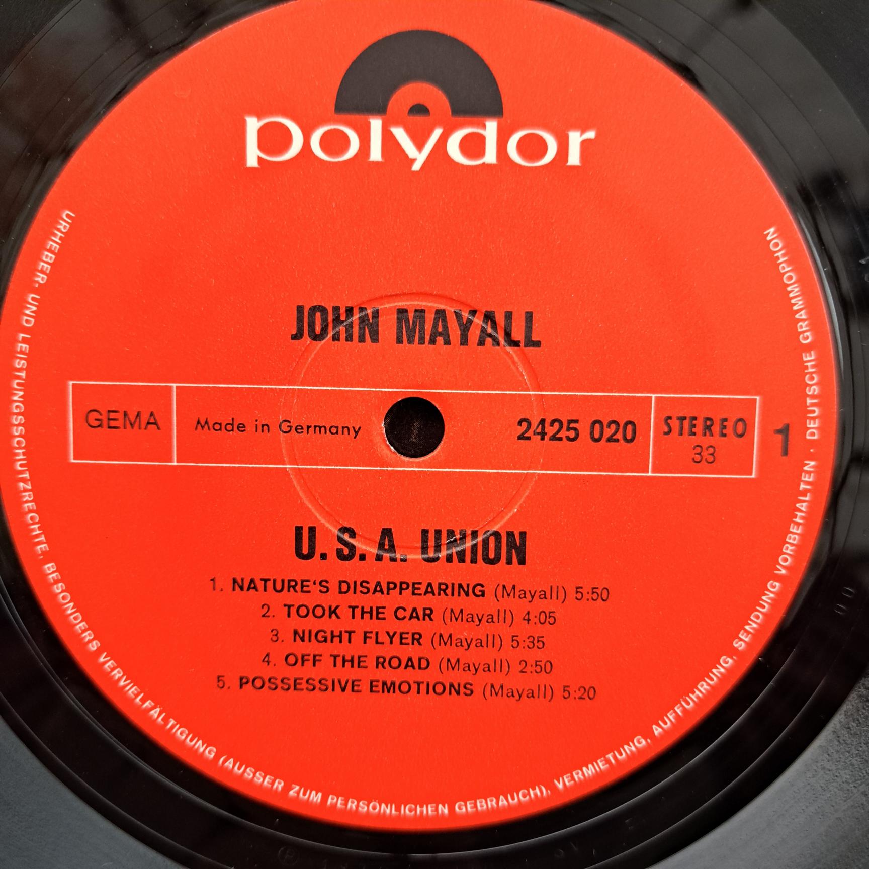 John Mayall – U.S.A. Union Disc VINIL LP VG VG- (box4) - imagine 4