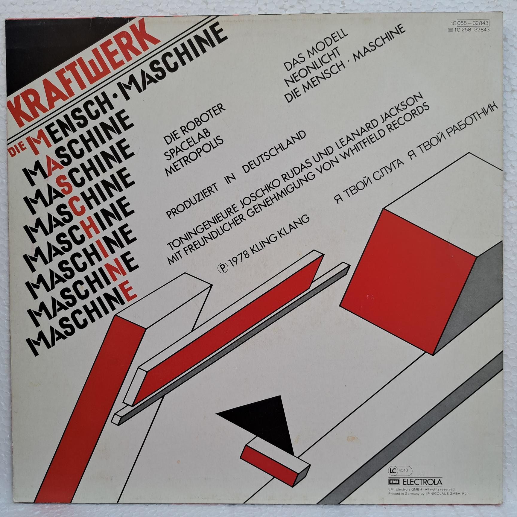 Kraftwerk – Die Mensch•Maschine Disc VINIL LP VG (box8) - imagine 3