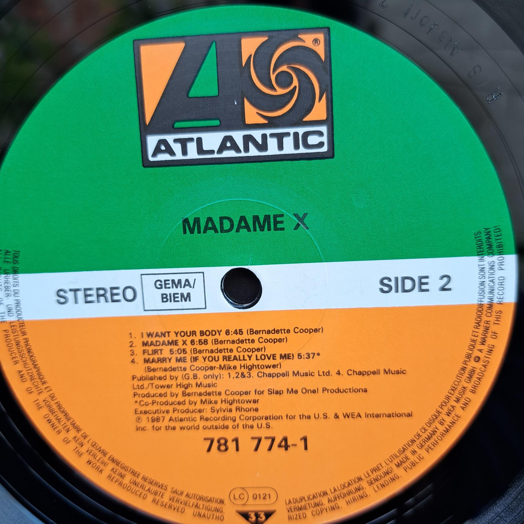 Madame X – Madame X Disc VINIL LP VG+ (box8) - imagine 2