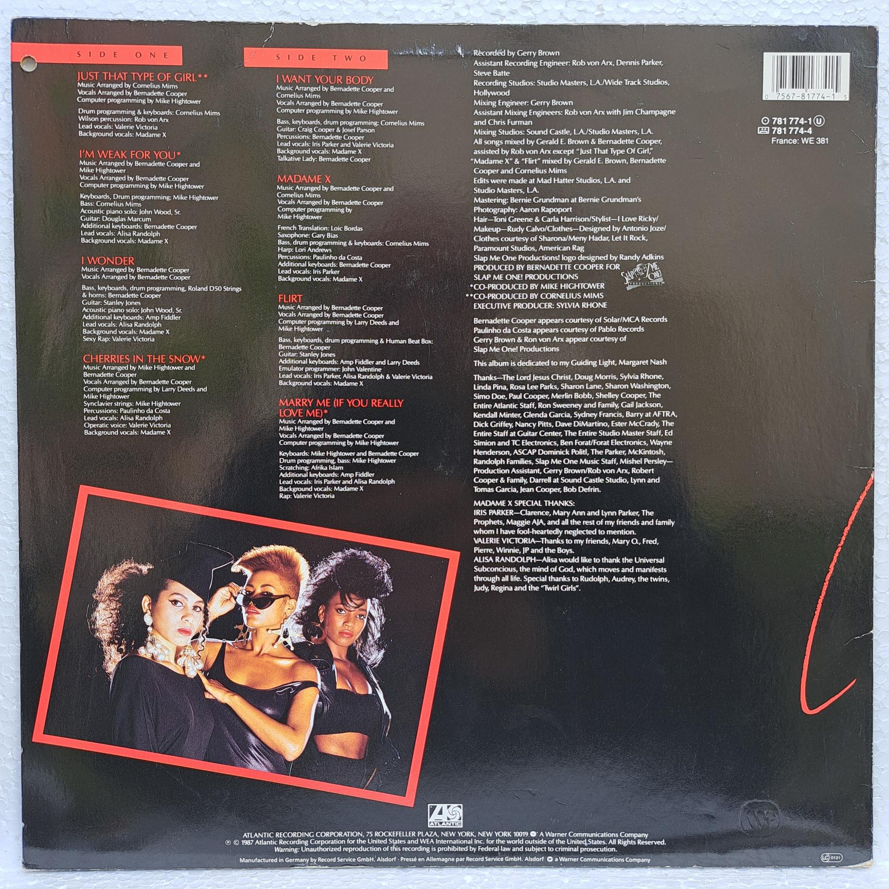 Madame X – Madame X Disc VINIL LP VG+ (box8) - imagine 3