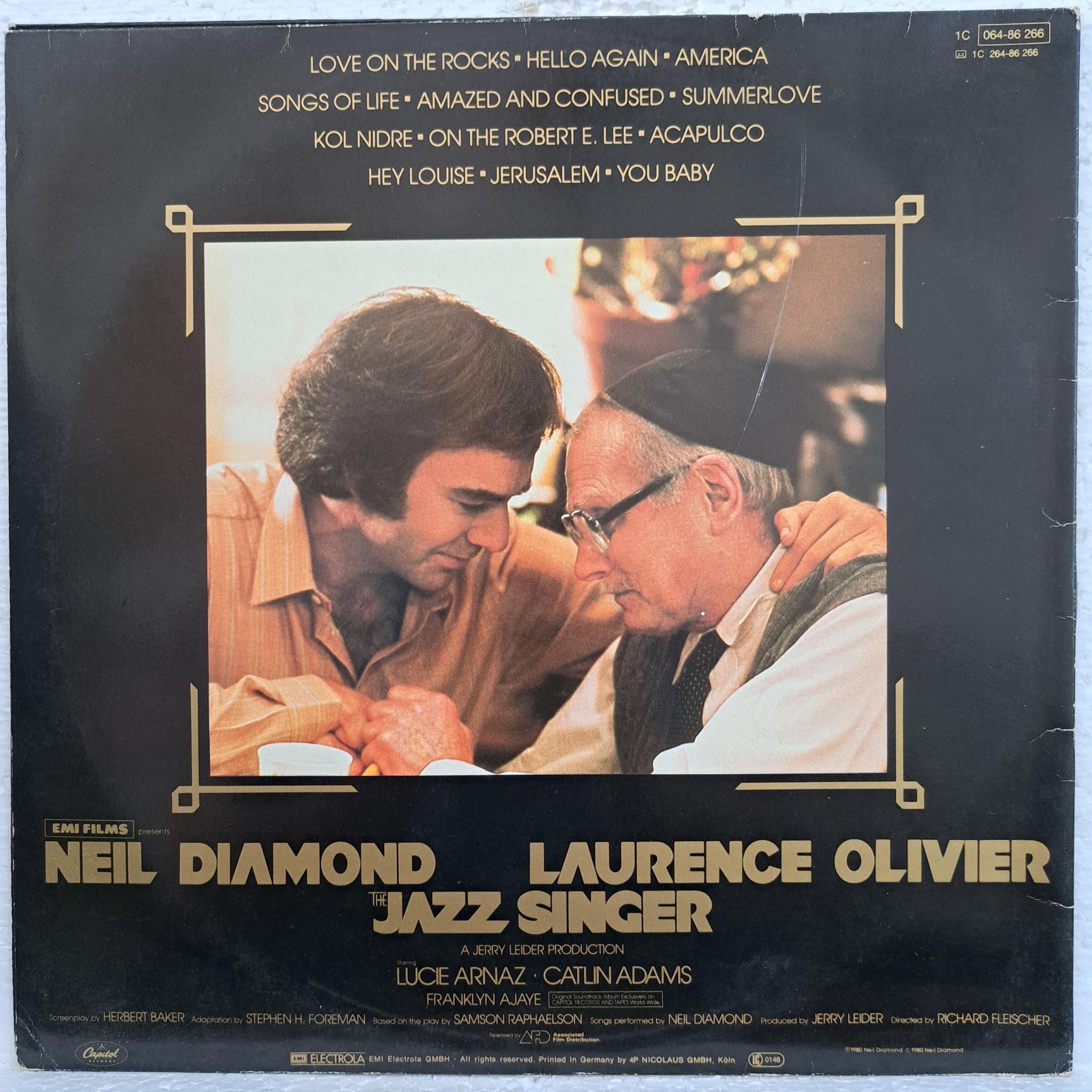 Neil Diamond – The Jazz Singer (Original Songs From The Motion Picture) Disc VINIL LP VG VG+ (box7) - imagine 3
