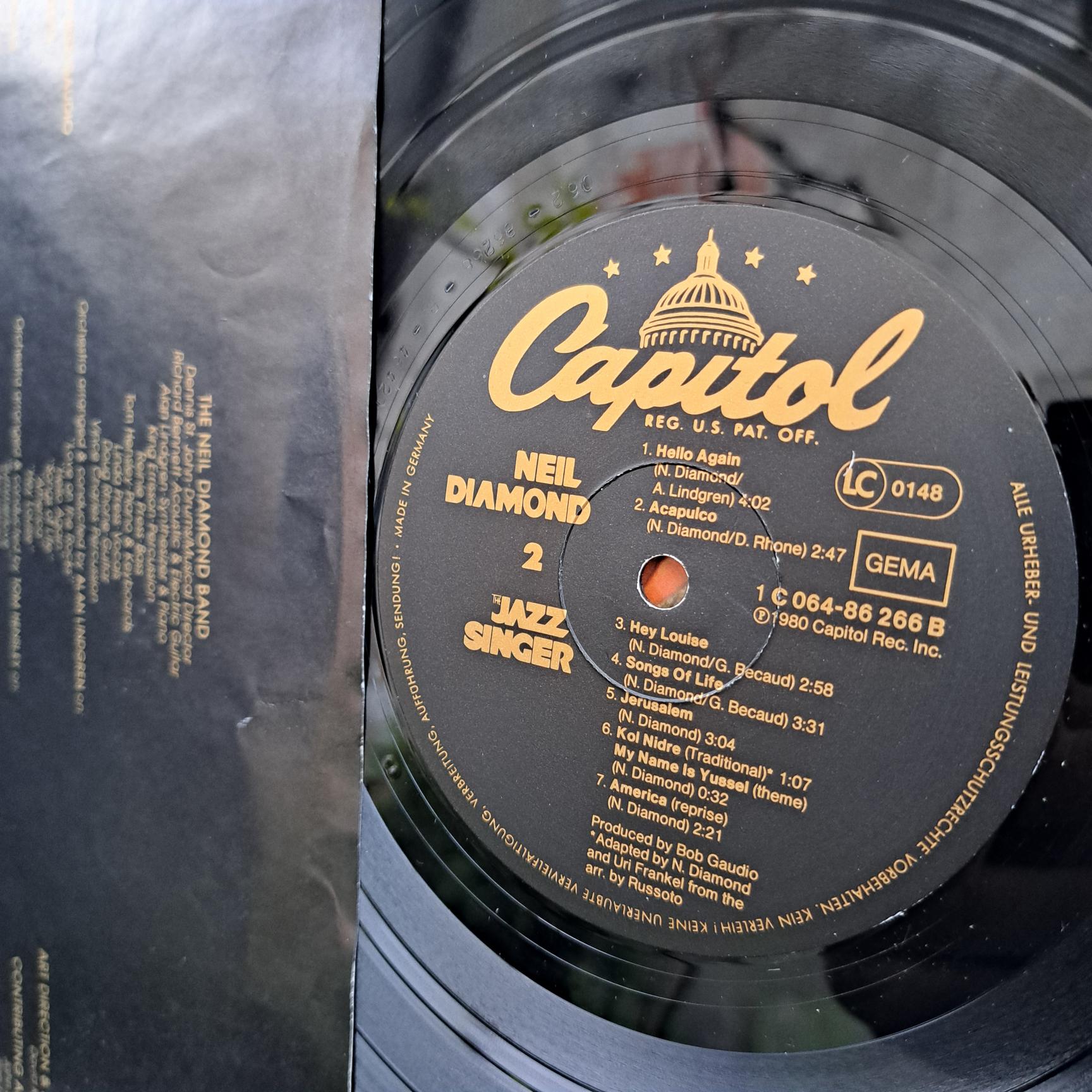 Neil Diamond – The Jazz Singer (Original Songs From The Motion Picture) Disc VINIL LP VG VG+ (box7) - imagine 2
