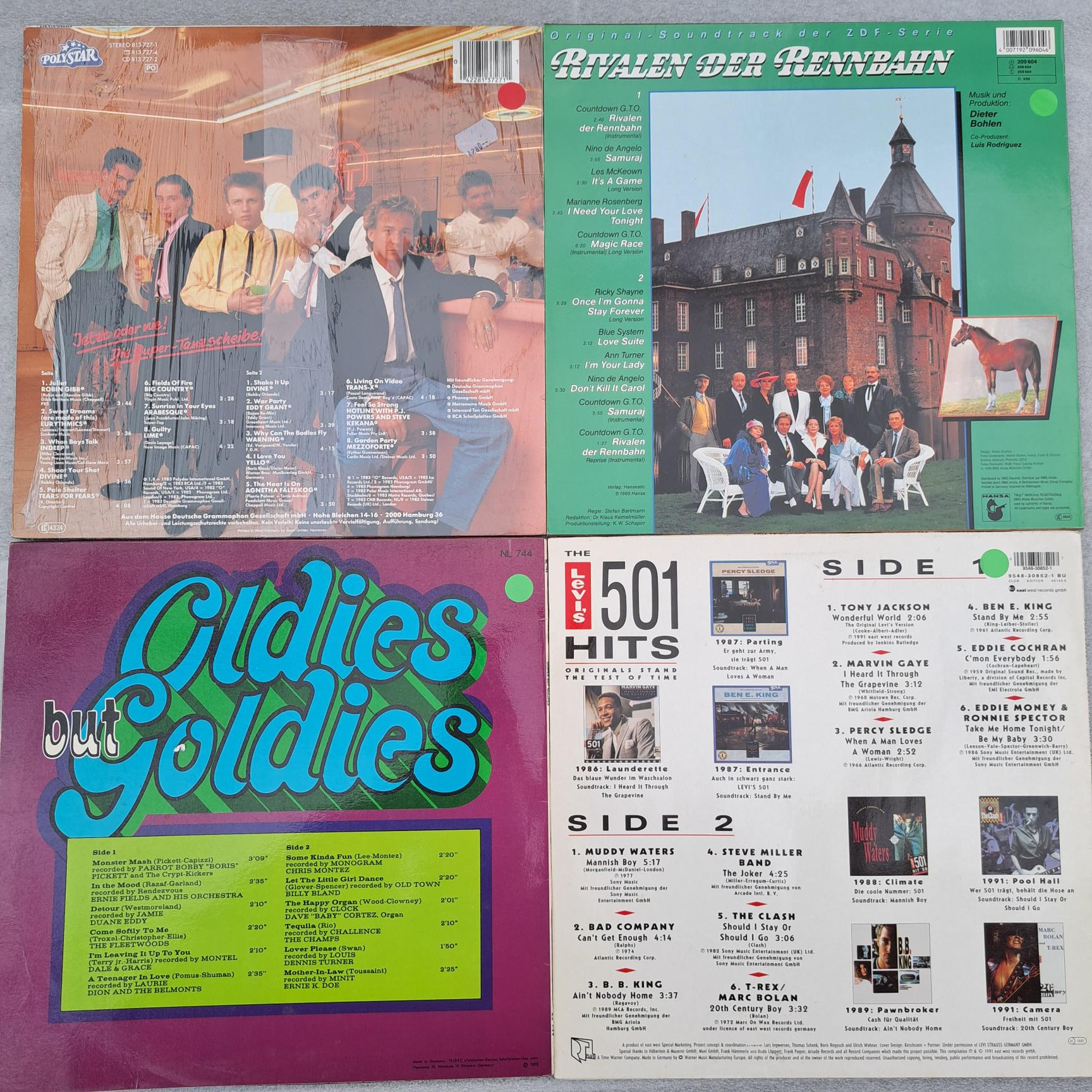 Oldies Soundtrack Levis hituri Disc VINIL LP VG VG+ (box5:3) 4 compilatii - imagine 2