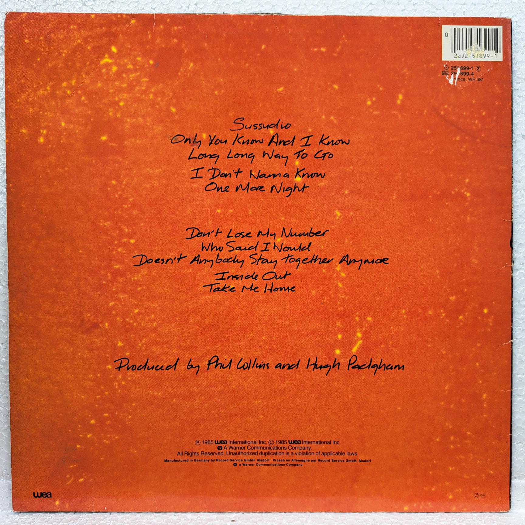 Phil Collins – No Jacket Required Disc VINIL LP VG+ (box3) - imagine 2