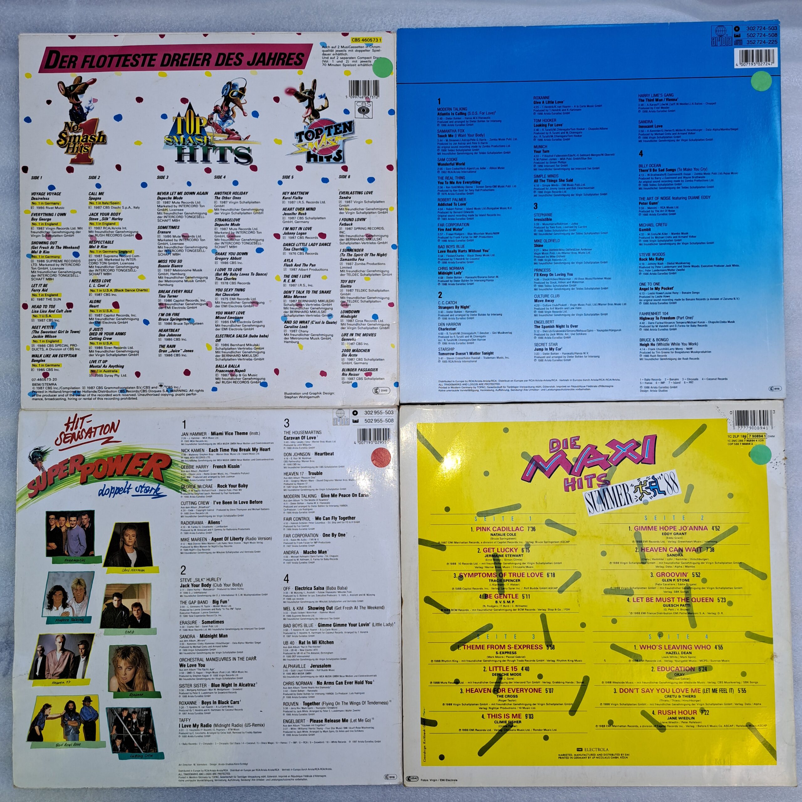 Radiorama - Erasure - Alphaville - Nick Kamen - Off - Bad Boys Blue - UB40 - Sandra - Modern Talking - C C Catch - muzica anilor 80 4 Compilatii 8 Discuri VINIL LP VG VG+ (box6:1) - imagine 6