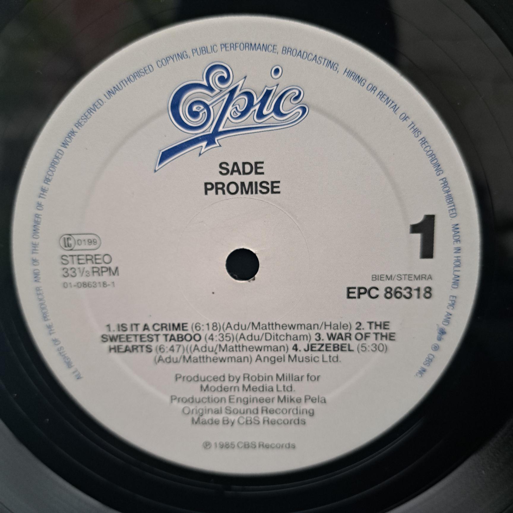 Sade – Promise Disc VINIL LP VG VG+ (box7) - imagine 5