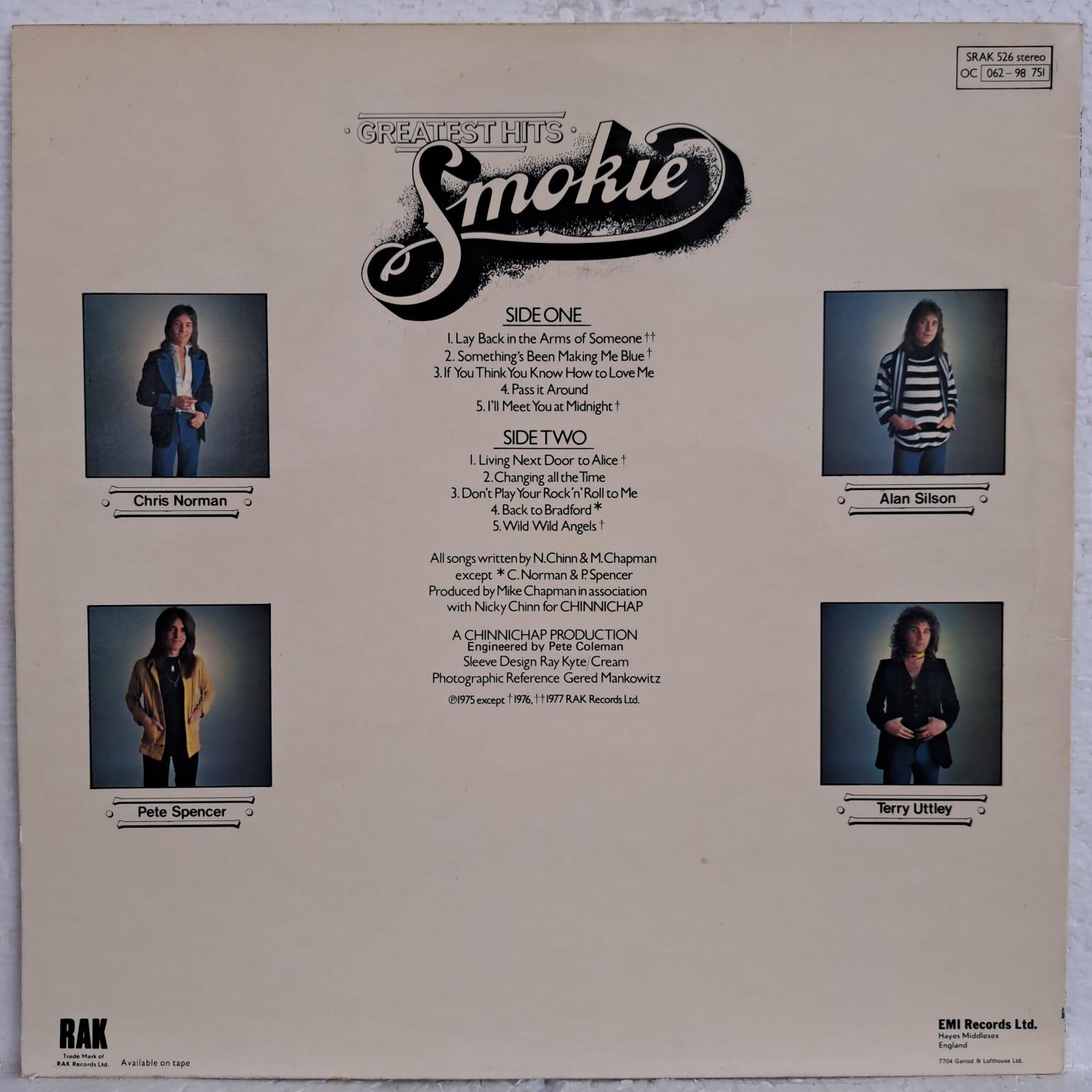 Smokie – Greatest Hits Disc VINIL LP VG+ (box5) UK - imagine 3
