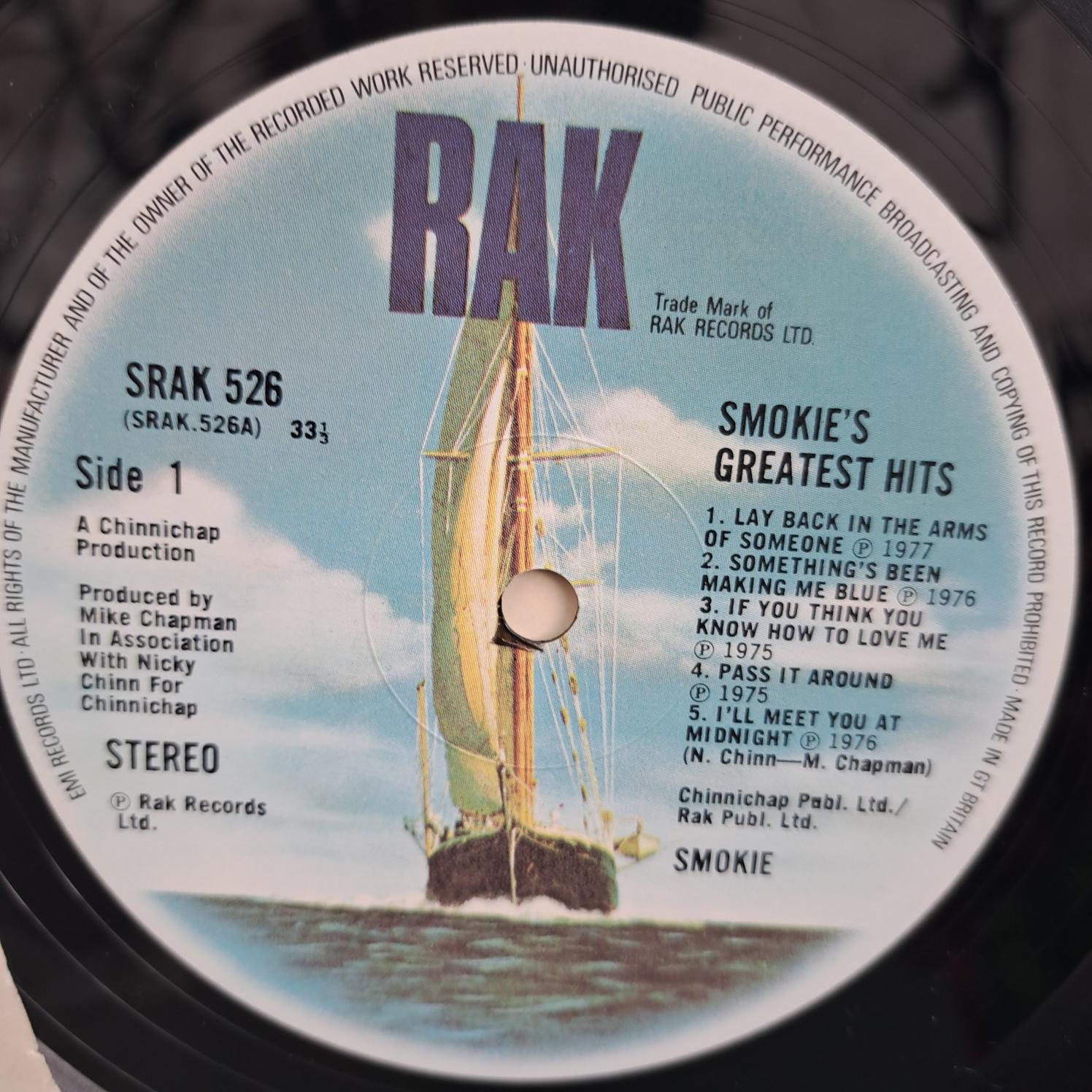 Smokie – Greatest Hits Disc VINIL LP VG+ (box5) UK - imagine 2
