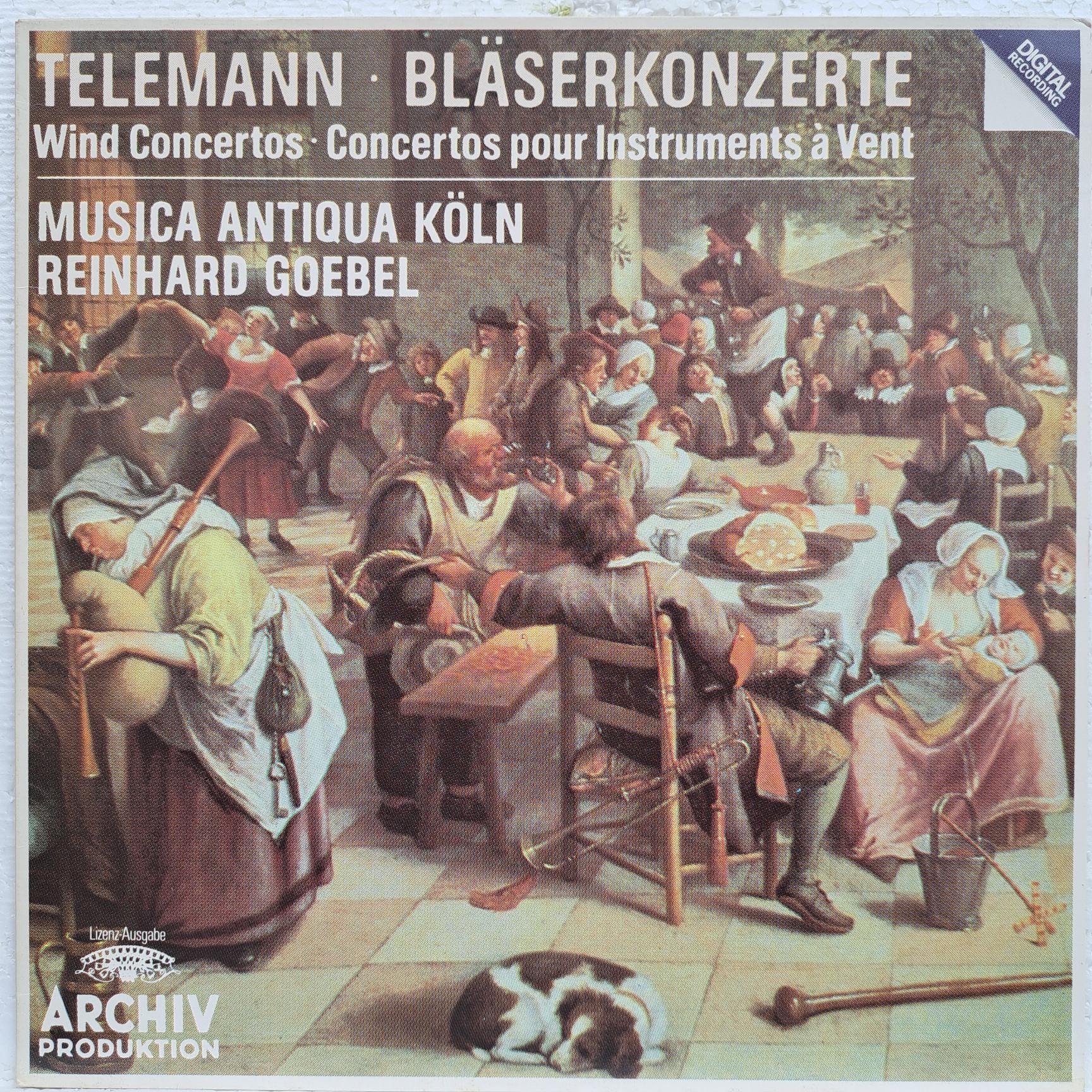 Telemann*, Musica Antiqua Köln, Reinhard Goebel – Bläserkonzerte = Wind Concertos = Concertos Pour Instruments À Vent Disc VINIL LP VG+ (box5)