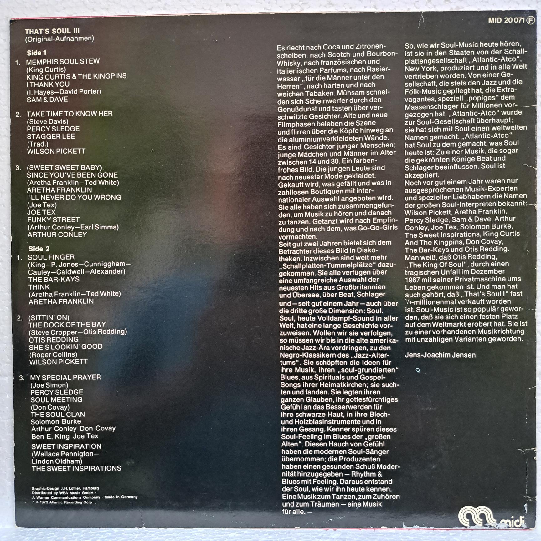 That's Soul 3 Disc VINIL LP VG VG+ (box4) King Curtis & The Kingpins, Sam & Dave, Percy Sledge, Aretha Franklin, Wilson Pickett ... - imagine 3