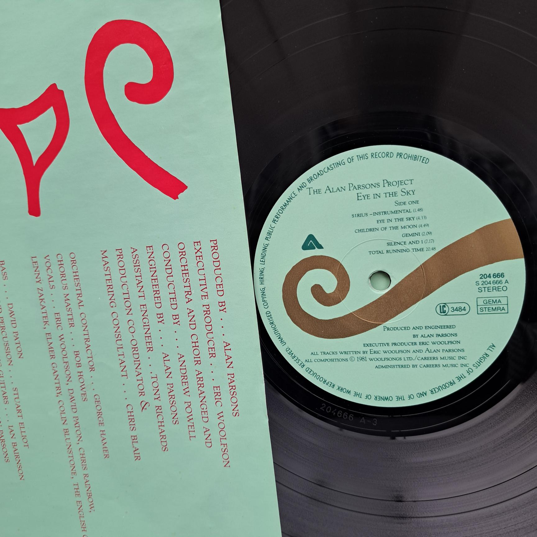 The Alan Parsons Project – Eye In The Sky Disc VINIL LP VG VG- (Repostat) - imagine 2
