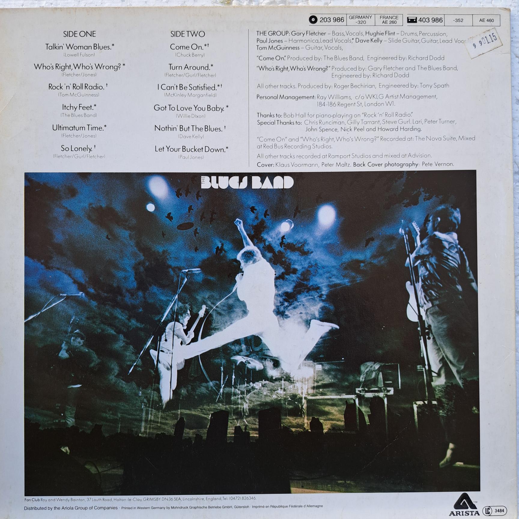 The Blues Band – Itchy Feet Disc VINIL LP VG+ (REPOSTAT) - imagine 3