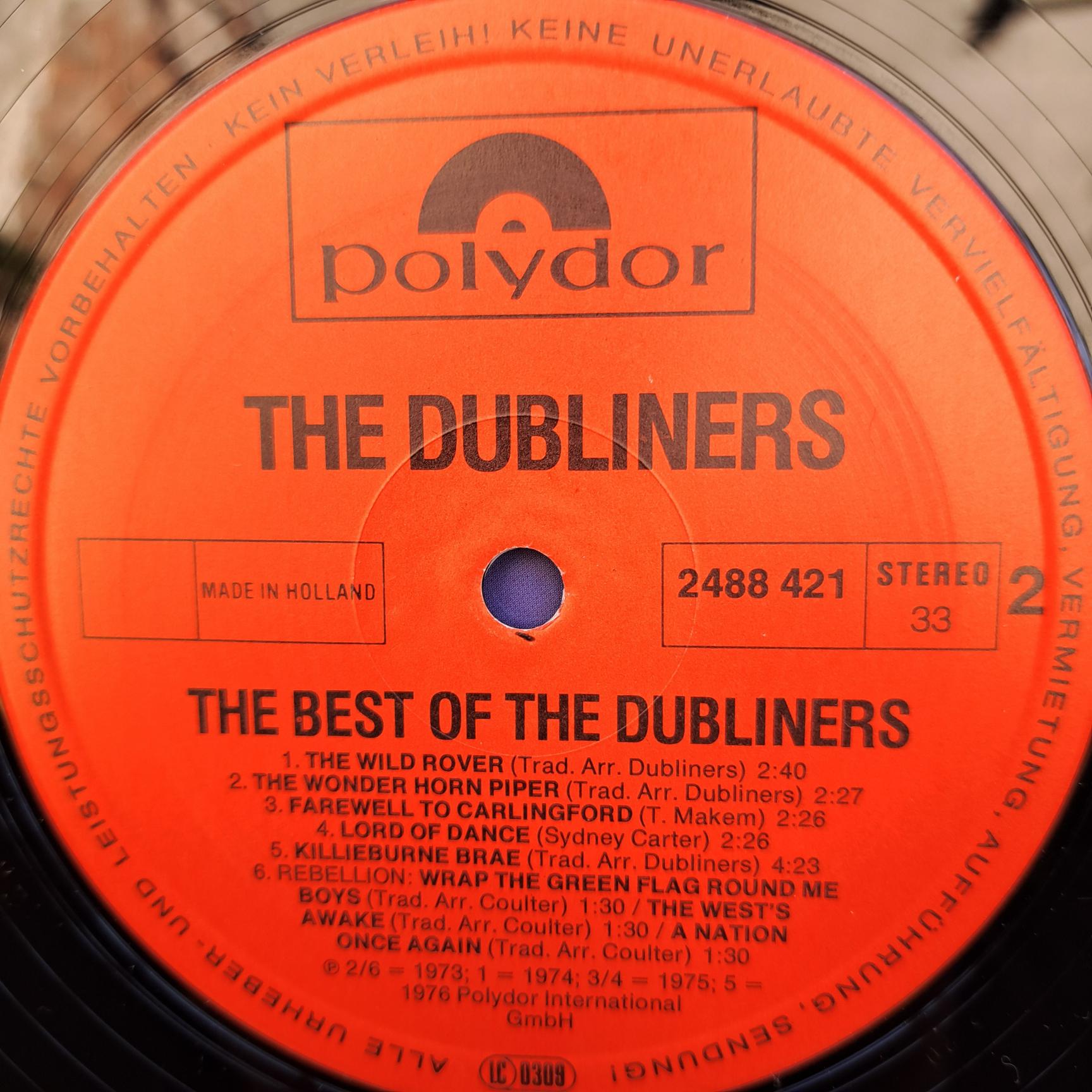 The Dubliners – The Best Of The Dubliners Disc VINIL LP VG+ (box8) - imagine 2