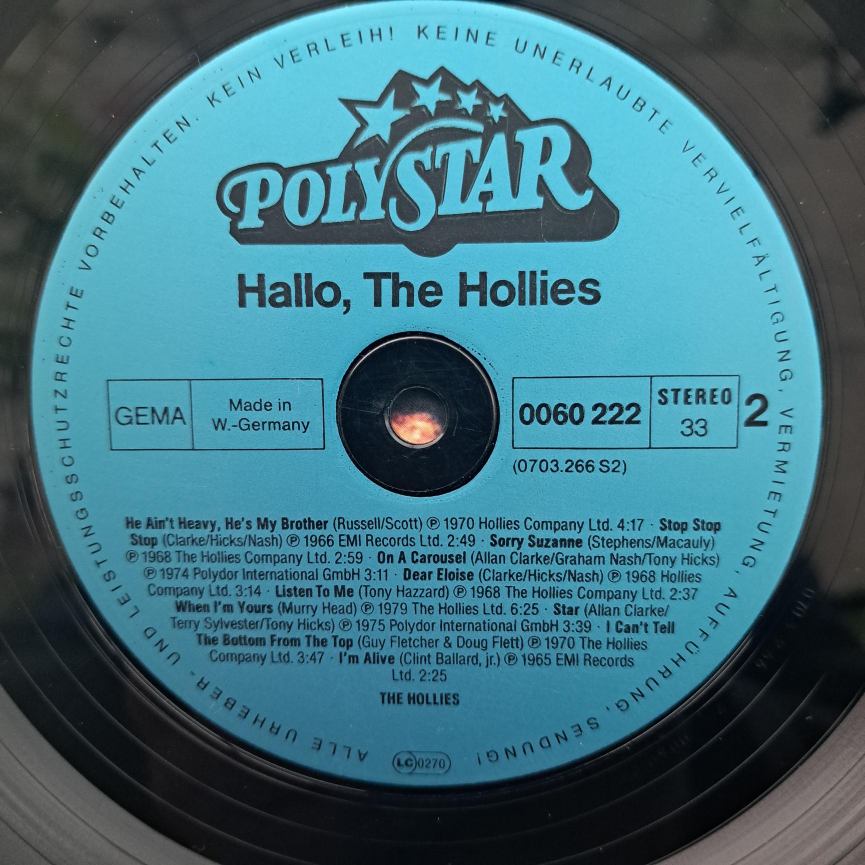 The Hollies – Hallo! The Hollies! Disc VINIL LP VG VG+ (box7) - imagine 2
