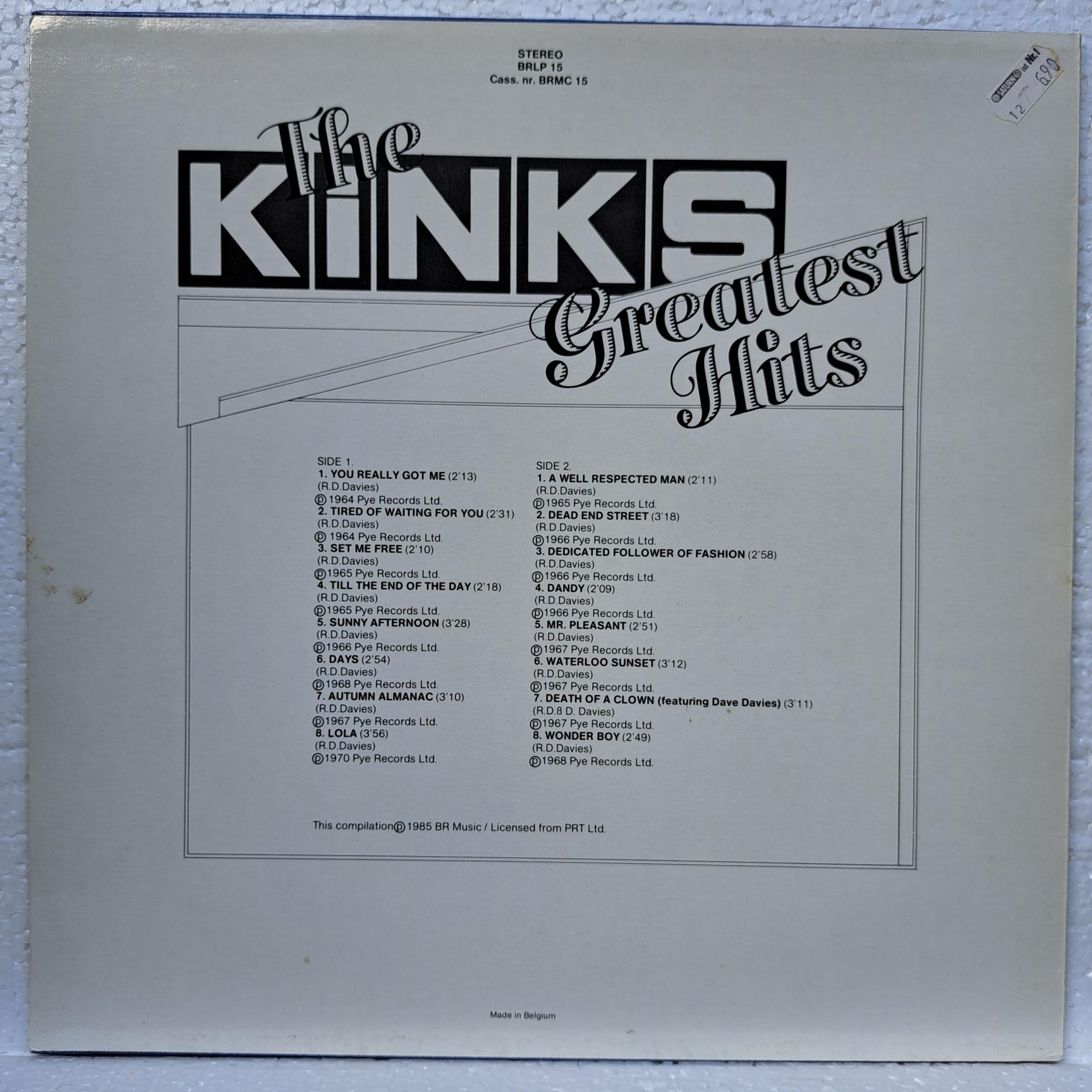The Kinks – Greatest Hits Disc VINIL LP VG+ (box8) - imagine 3