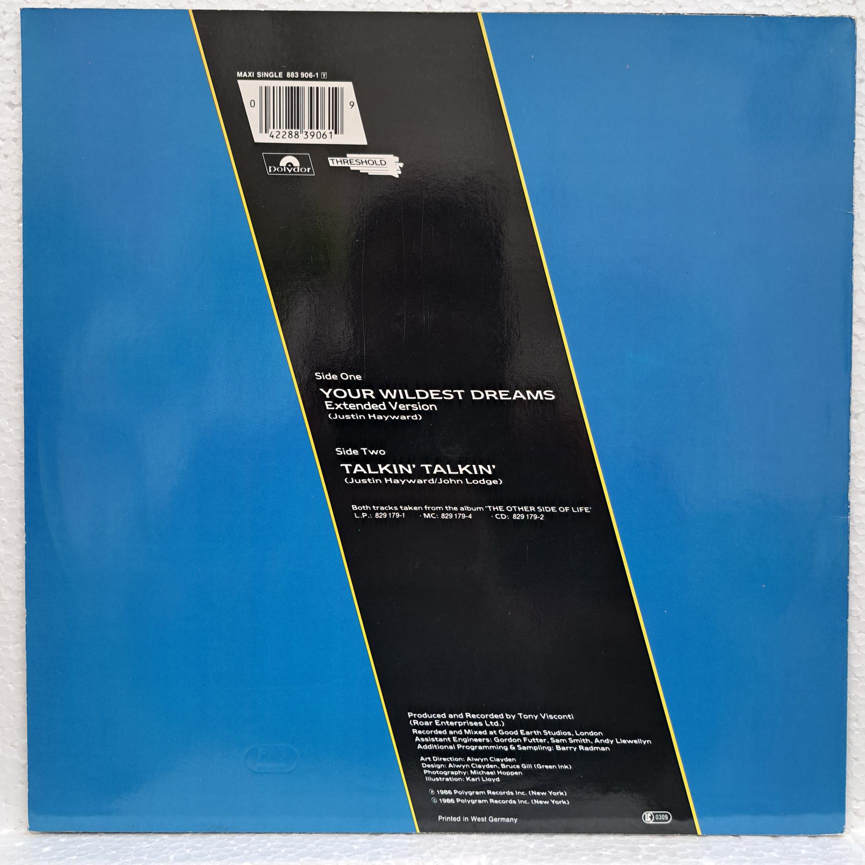 The Moody Blues – Your Wildest Dreams Disc VINIL MAXI VG VG+ (box6) - imagine 3