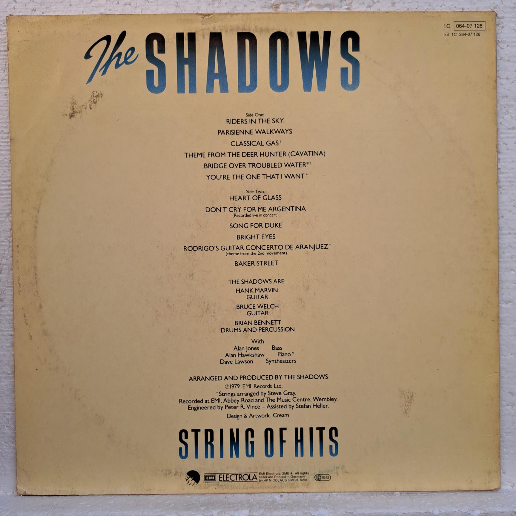 The Shadows – String Of Hits Disc VINIL LP VG+ (box3) - imagine 3