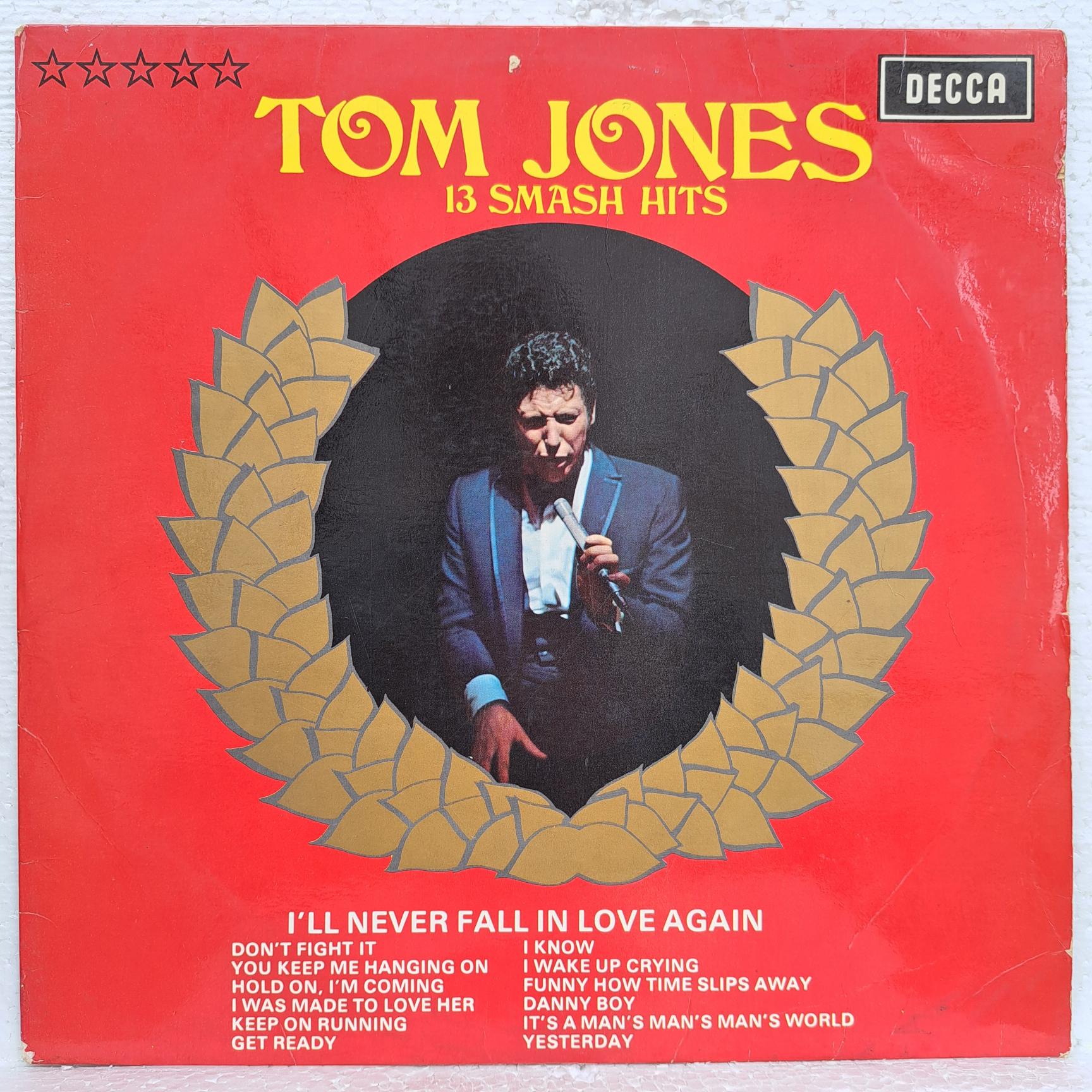 Tom Jones – 13 Smash Hits Disc VINIL LP VG VG- (box4)