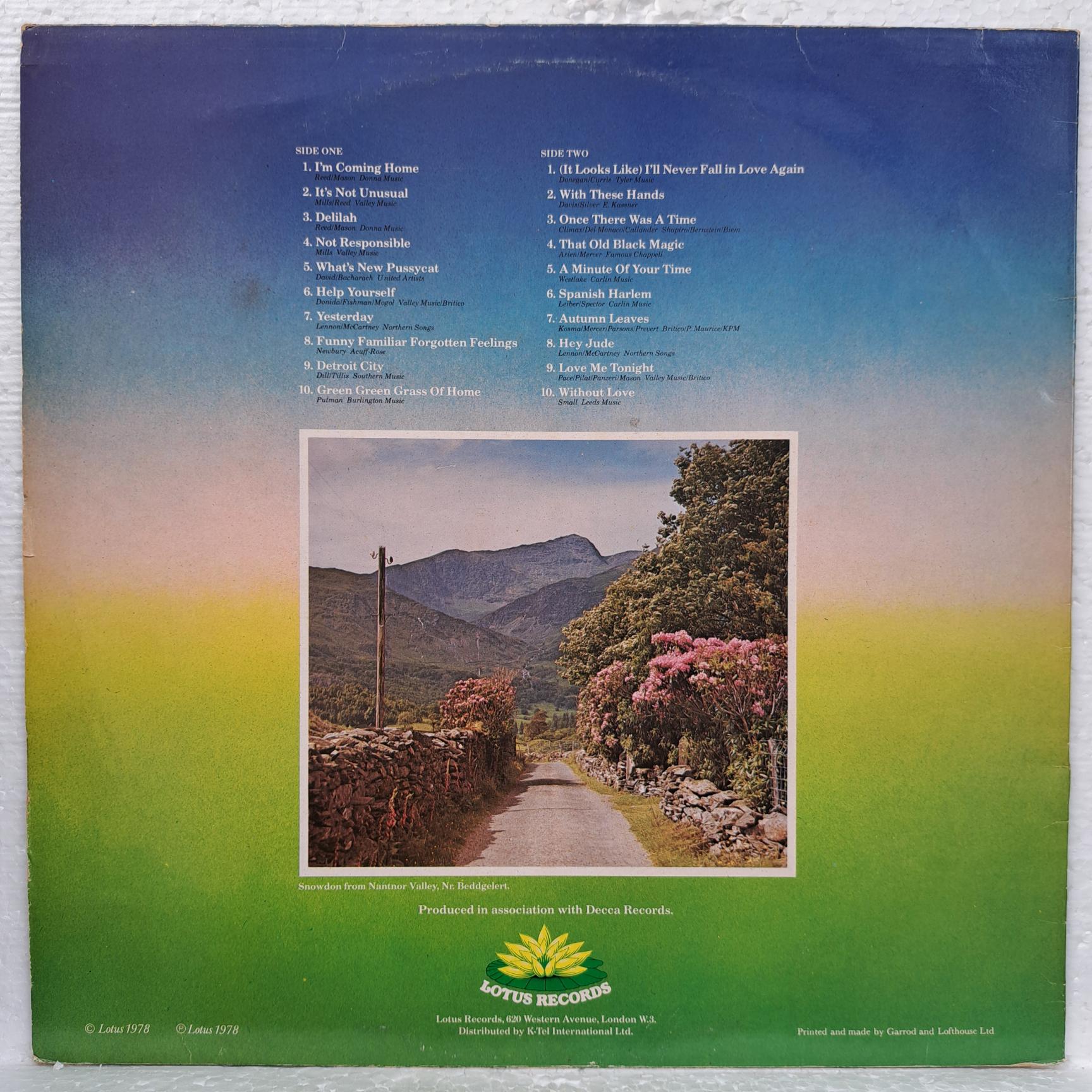 Tom Jones – I'm Coming Home (20 Of The Finest Songs Of Tom Jones) Disc VINIL LP VG+ (box4) UK - imagine 3