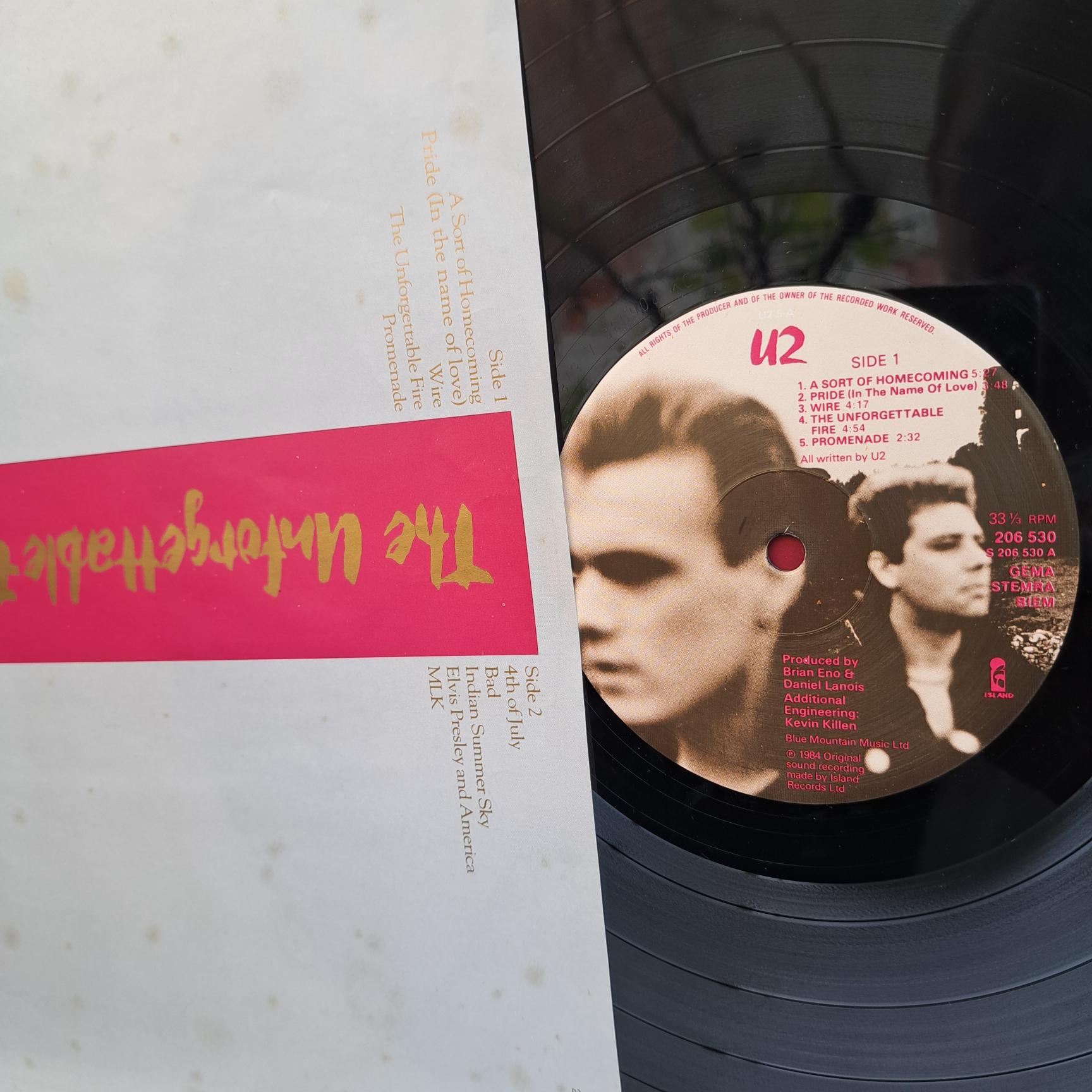 U2 – The Unforgettable Fire Disc VINIL LP VG+ (box3) - imagine 2