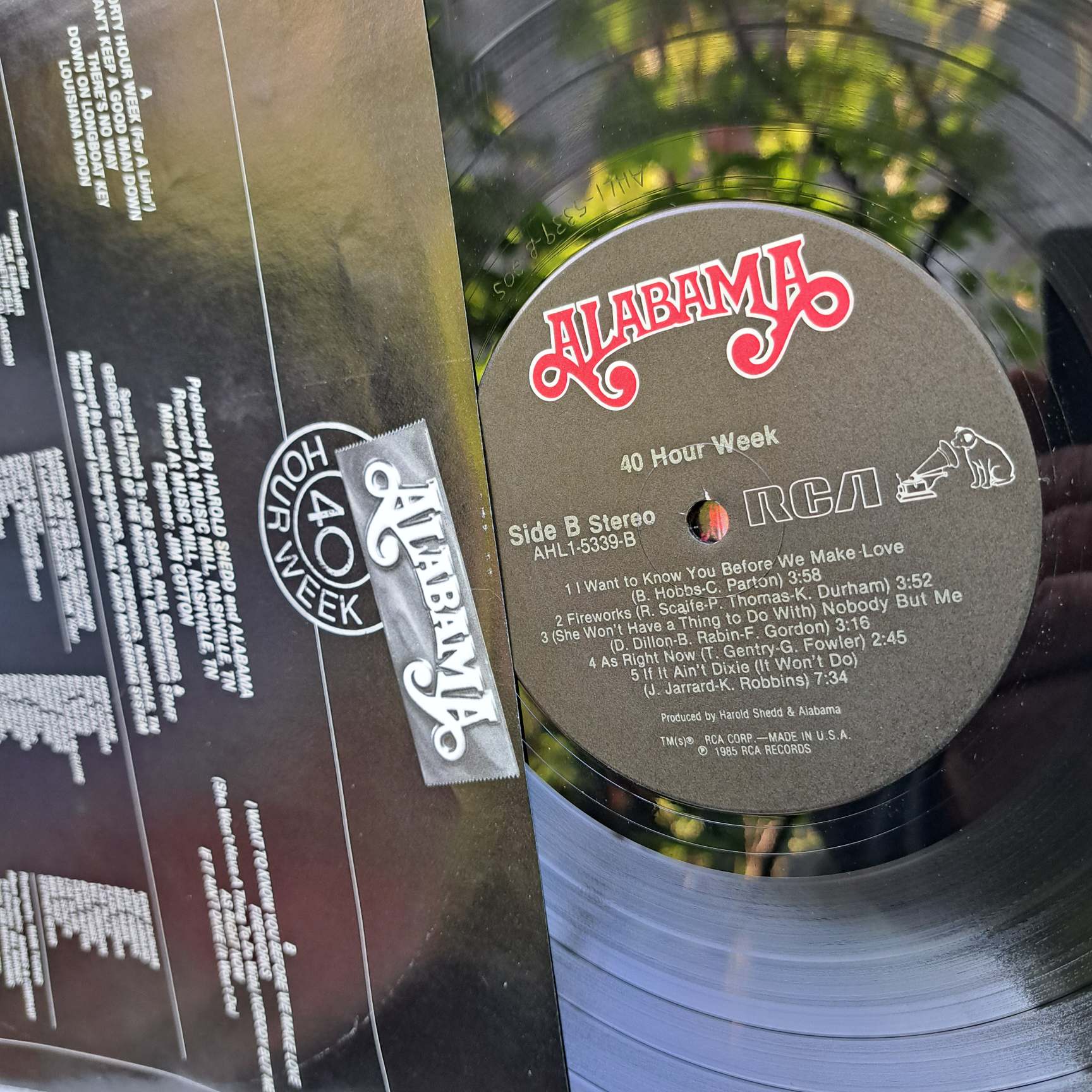 Alabama – 40 Hour Week Disc VINIL LP VG VG+ (box2) - imagine 2