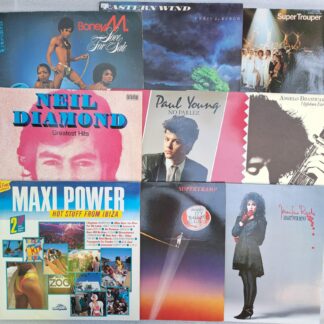 BoneyM - Jenifer Rush - Paul Young - Abba - Neil Diamond Disc VINIL LP VG VG+  (box7:3) LOT 9 ALBUME