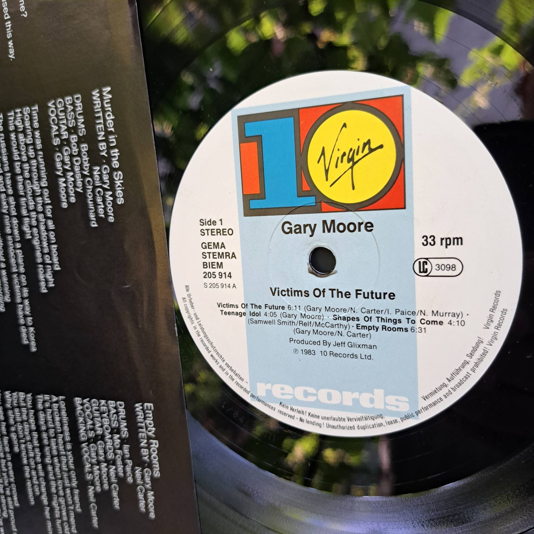 Gary Moore – Victims Of The Future – Disc VINIL LP VG VG+ (box5) - imagine 3