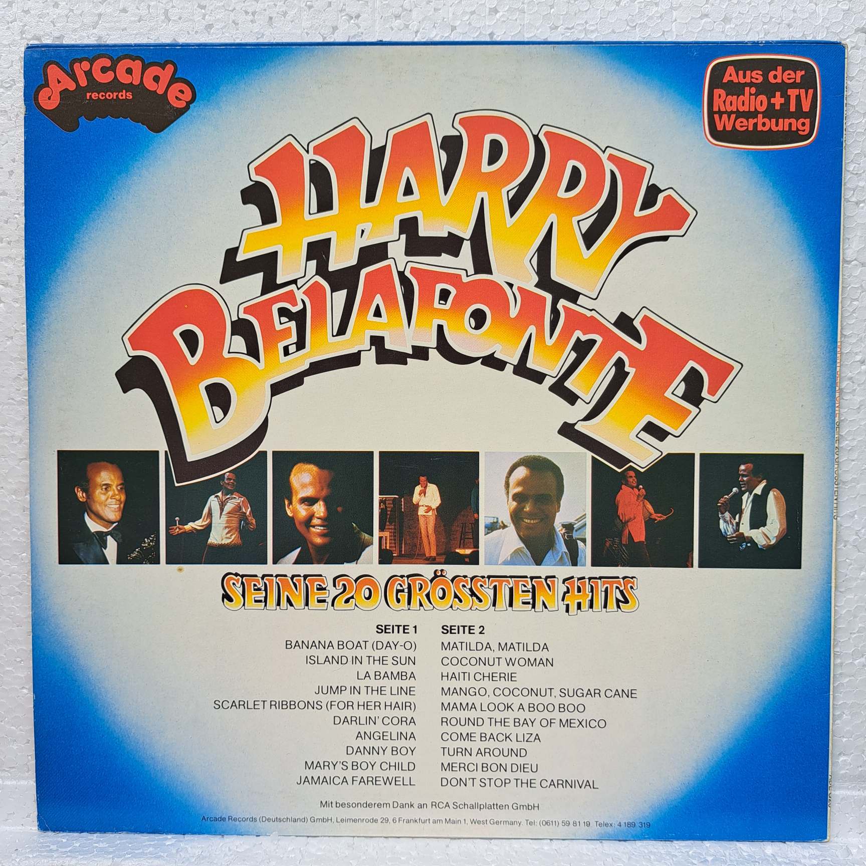 Harry Belafonte – 20 Hits Disc VINIL LP VG VG+ (R) - imagine 2