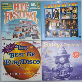 8 discuri Queen, F R David - Francesco Napoli - Technotronic, Opus, Modern T.  -  Hit Festival, Cream of Pop, The best of EuroDisco, Ronny's Pop Show - 4 COMPILAȚII Discuri VINIL LP VG VG+ (Box 9 1:4) Modern Talking, Blue System, Bee Gees, Boney M, Kylie Minogue, Paul Anka, Camouflage, Beat Boy, Smokie