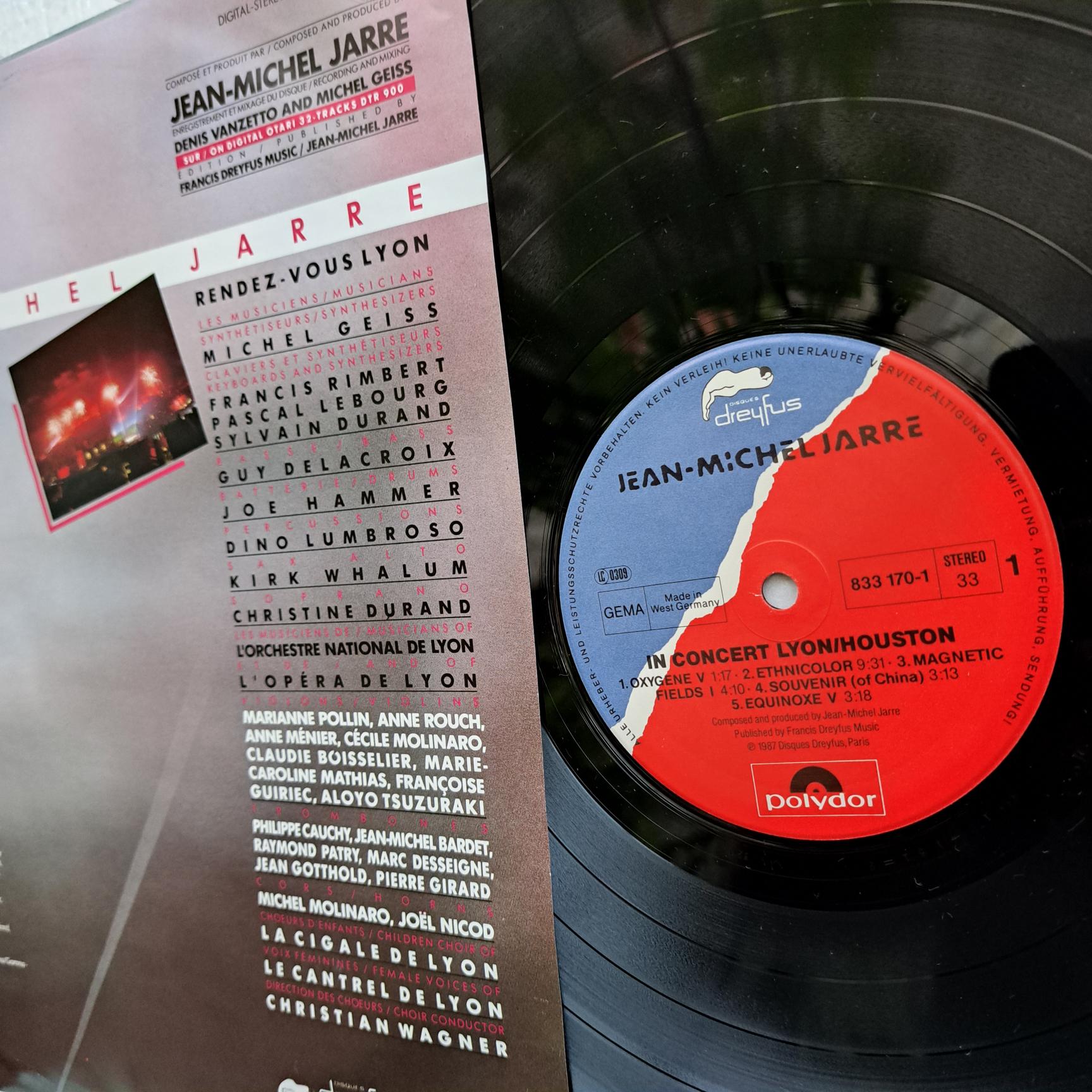Jean Michel Jarre – In Concert / Houston-Lyon Disc VINIL LP VG+ (REPOSTAT) - imagine 4