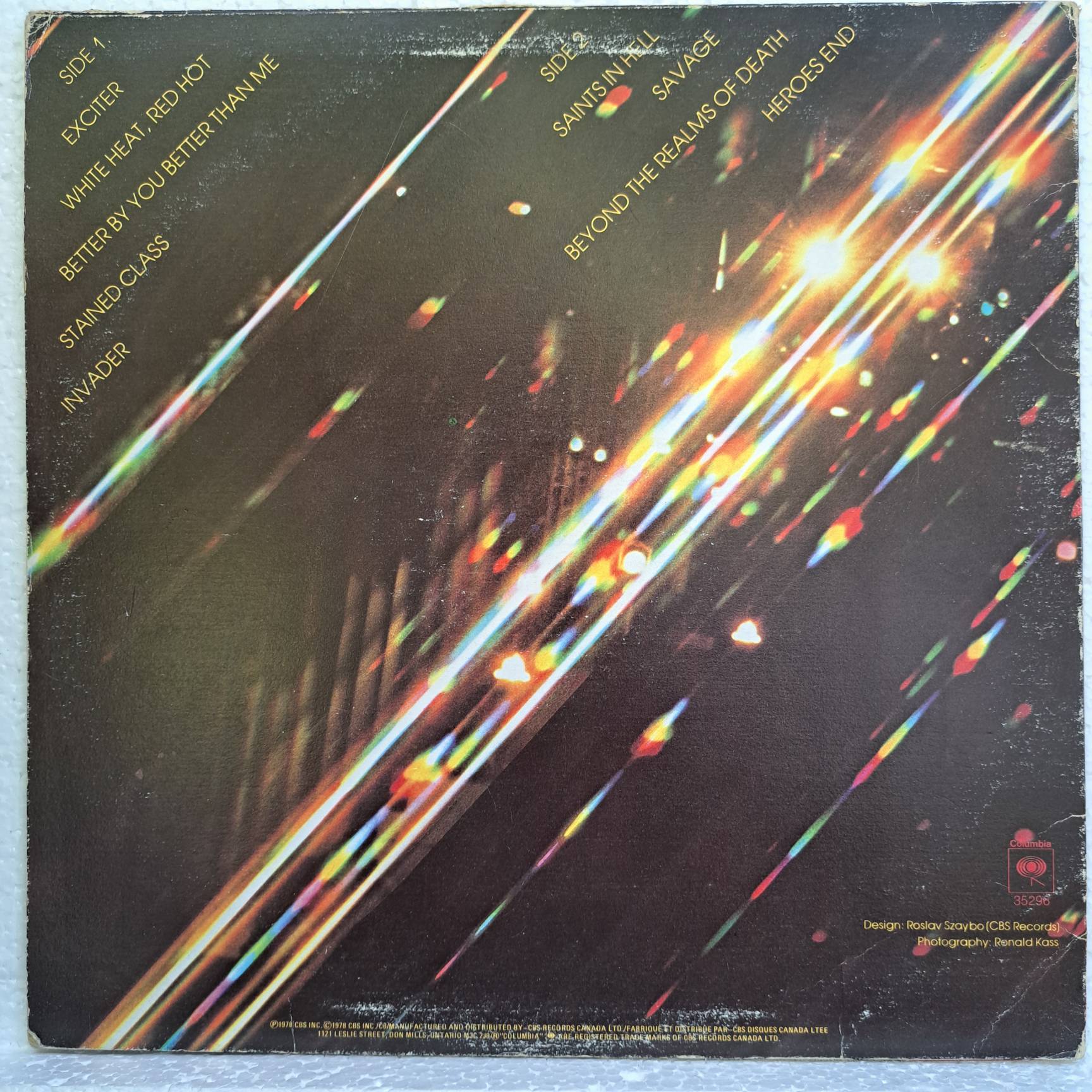 Judas Priest – Stained Class – Disc VINIL LP VG VG+ (box5) - imagine 2