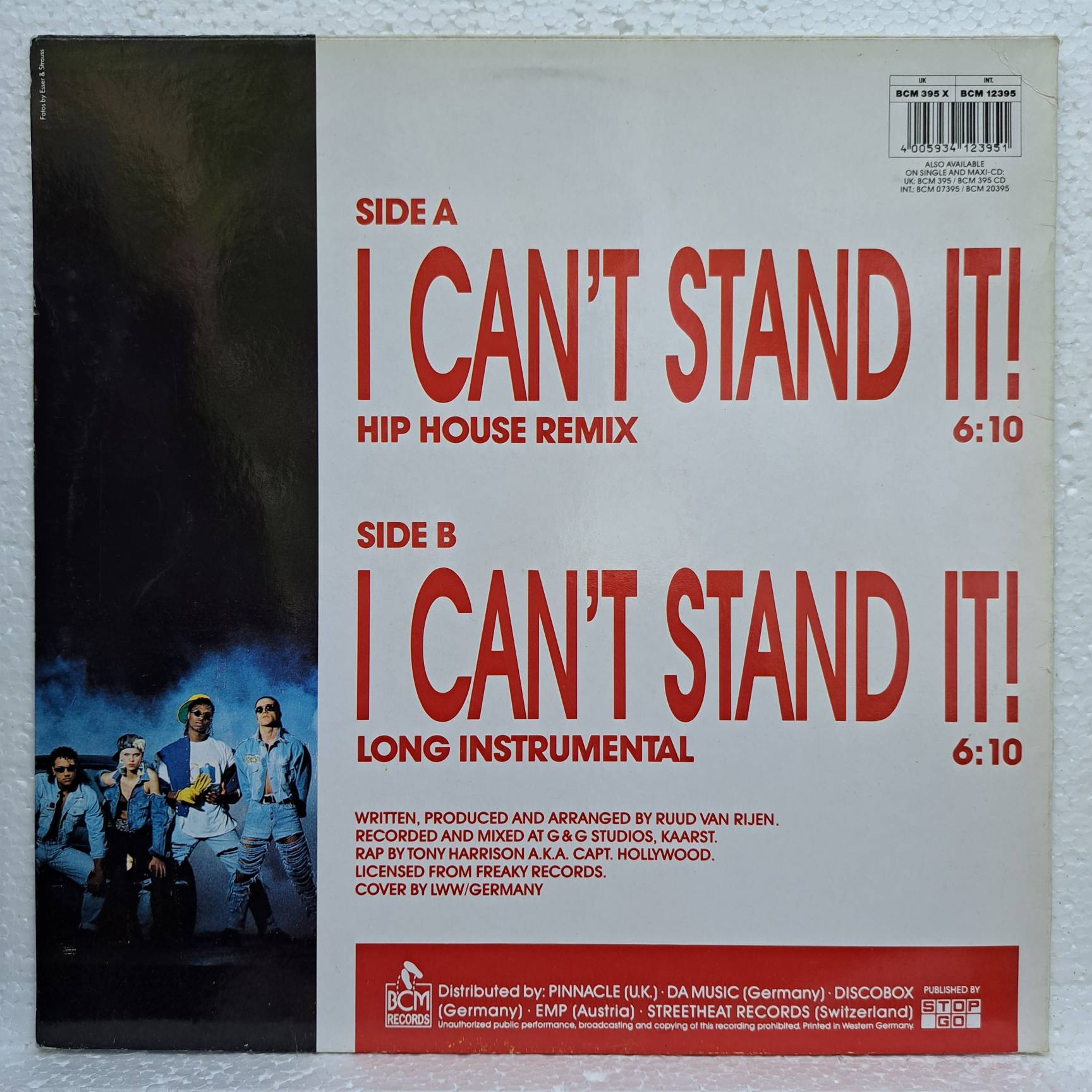 Twenty 4 Seven Featuring Capt. Hollywood – I Can't Stand It! – Disc VINIL MAXI VG VG+ (box5) - imagine 3