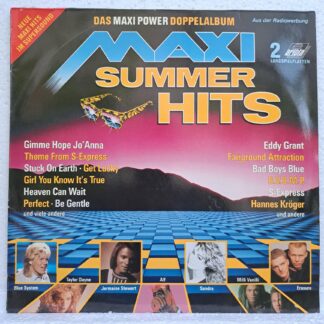 Maxi Summer Hits (Das Maxi Power Doppelalbum) – 2 x Disc VINIL LP VG+ Milli Vanilli Bad Boys Blue Eddy Grant Sandra Dream ALF Blue System (lotM)