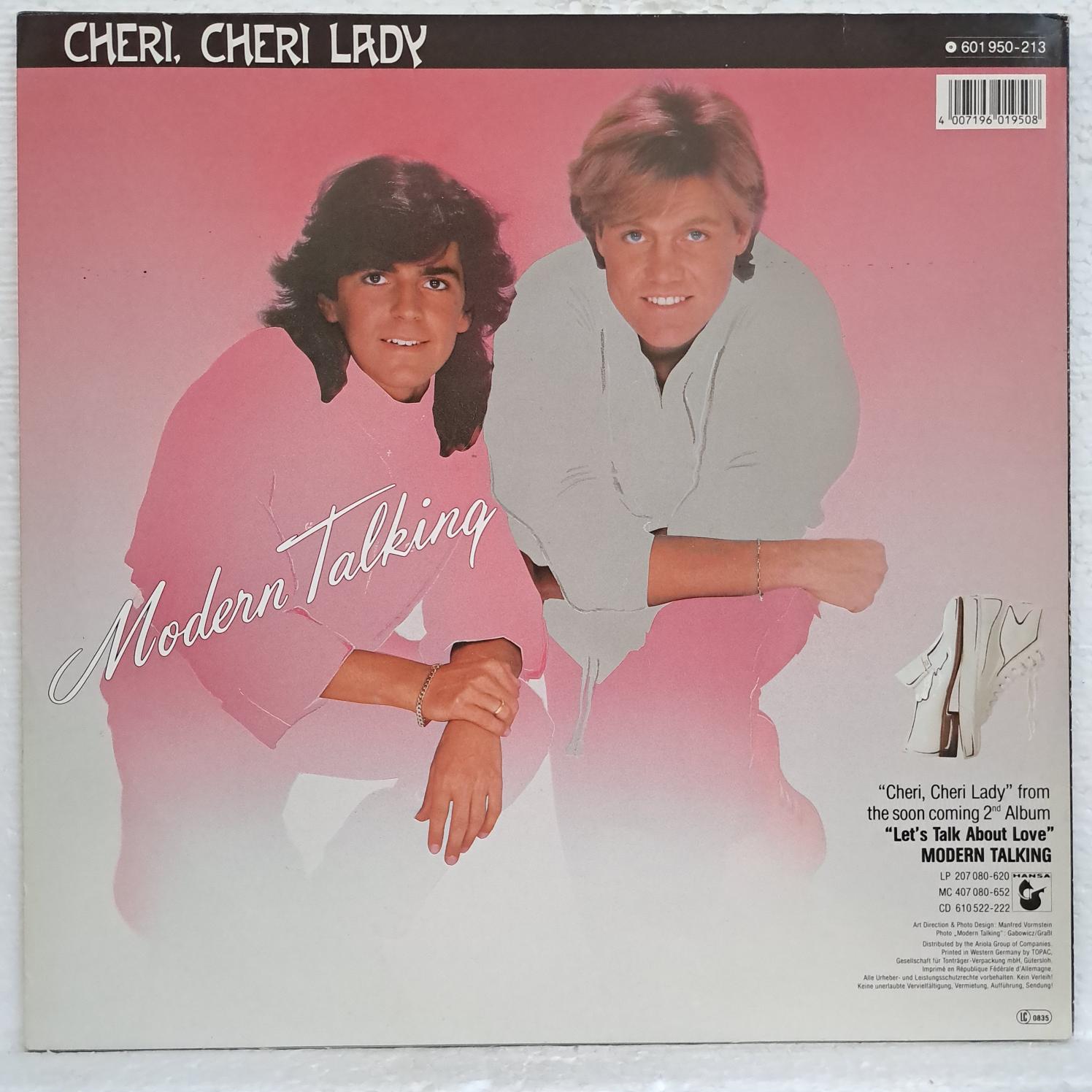 Modern Talking – Cheri, Cheri Lady (Special Dance Version) Disc VINIL maxi VG+ (box3) - imagine 3